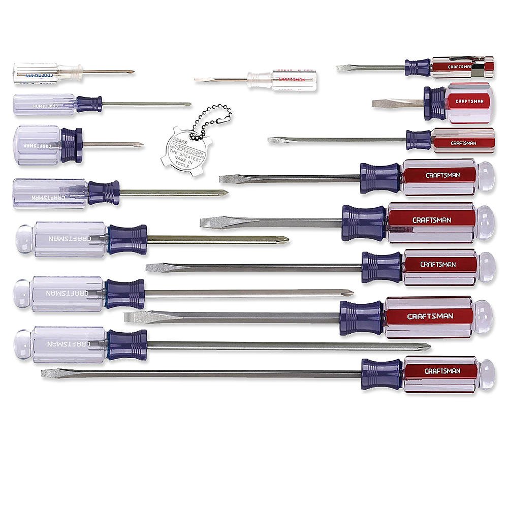 Craftsman 9-31794 17-Piece Slotted & Phillips Screwdriver Set - Perfect for Home Repairs, DIY Projects & Professional Toolkits