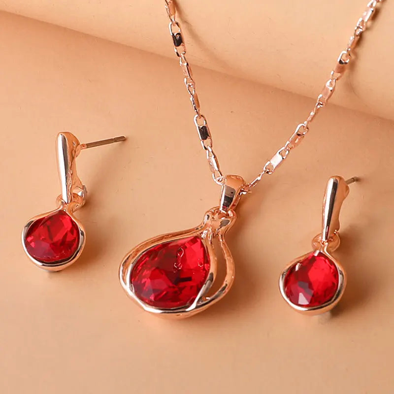 Raindrop Jewelry Set - Elegant Necklace & Earrings for Women | Perfect for Weddings, Parties & Everyday Wear