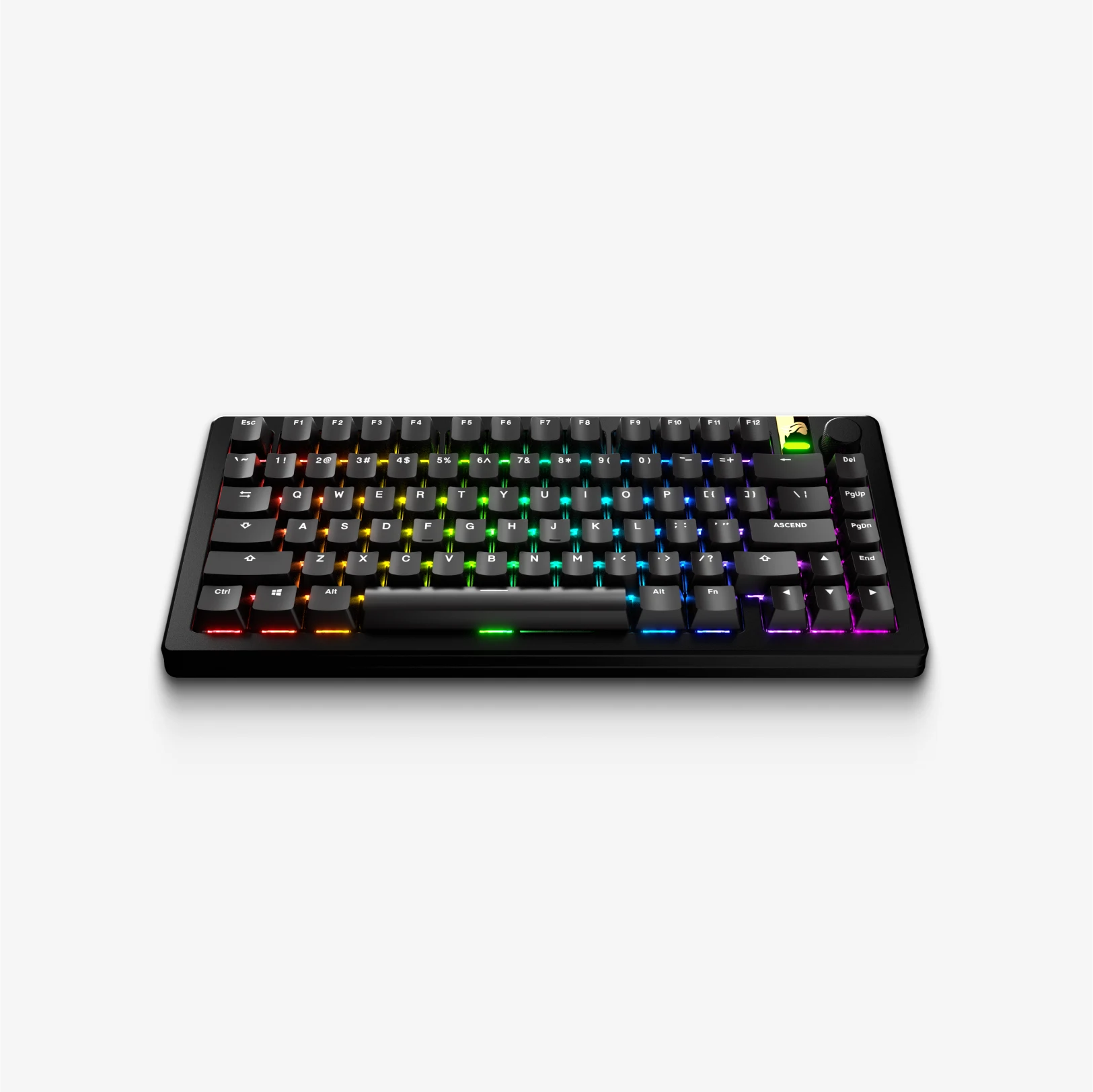 GPBT Classic Black Basics Keycaps - PBT Durable Keycaps for Mechanical Keyboards - Perfect for Gaming, Typing & Office Work