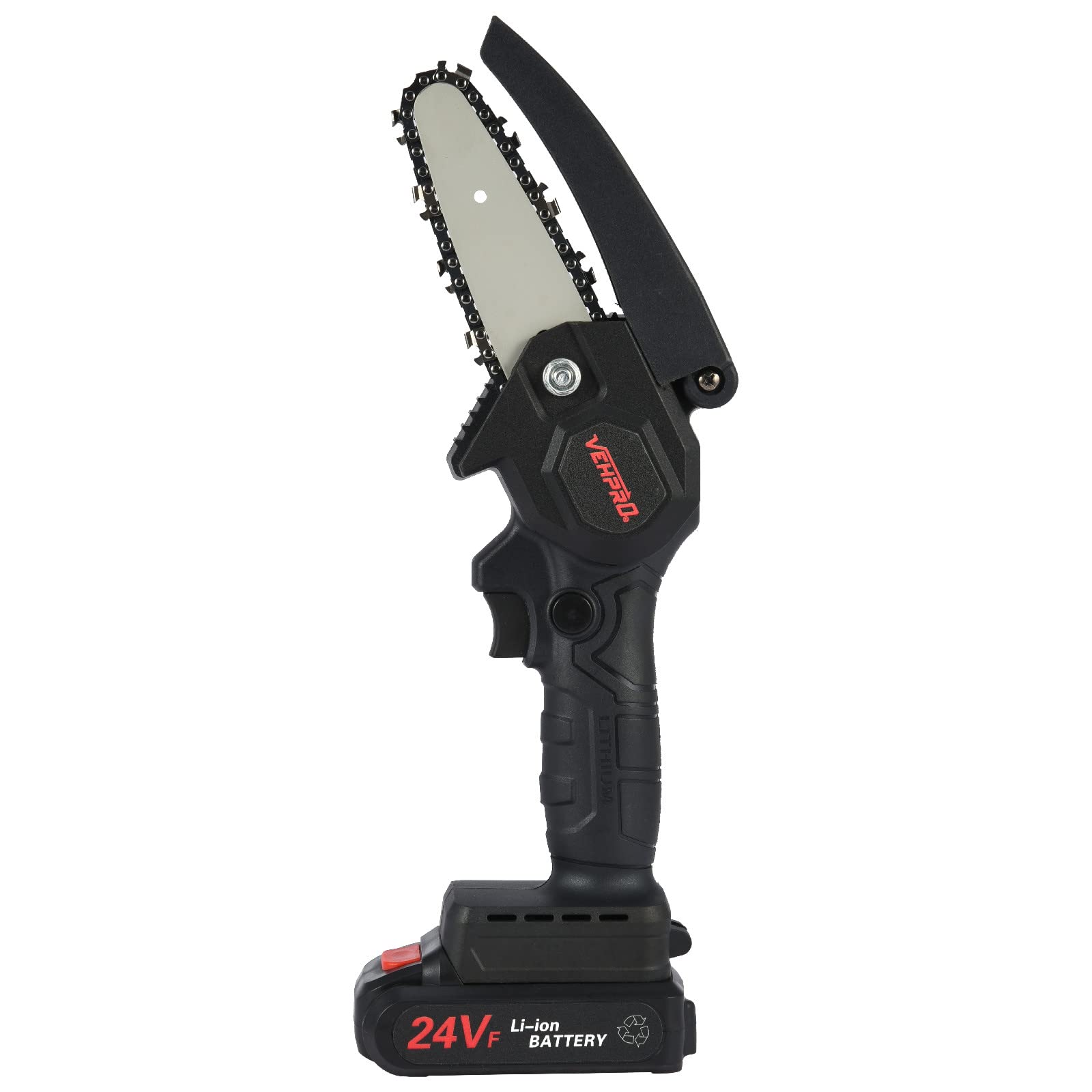 SFATT 24V Cordless Electric Chainsaw - Lightweight Battery-Powered Wood Cutter for Tree Pruning, Garden Cutting & Bamboo Sawing | Perfect for DIY Woodworking, Yard Maintenance & Outdoor Projects (Black)