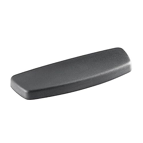 Office Chair Armrest Replacement Pads - 4 Inch PU Leather Cushion Caps for Mesh Computer Chairs (1 Pair, Style A) - Durable Accessory with Mounting Holes for Home & Office Workspace Comfort