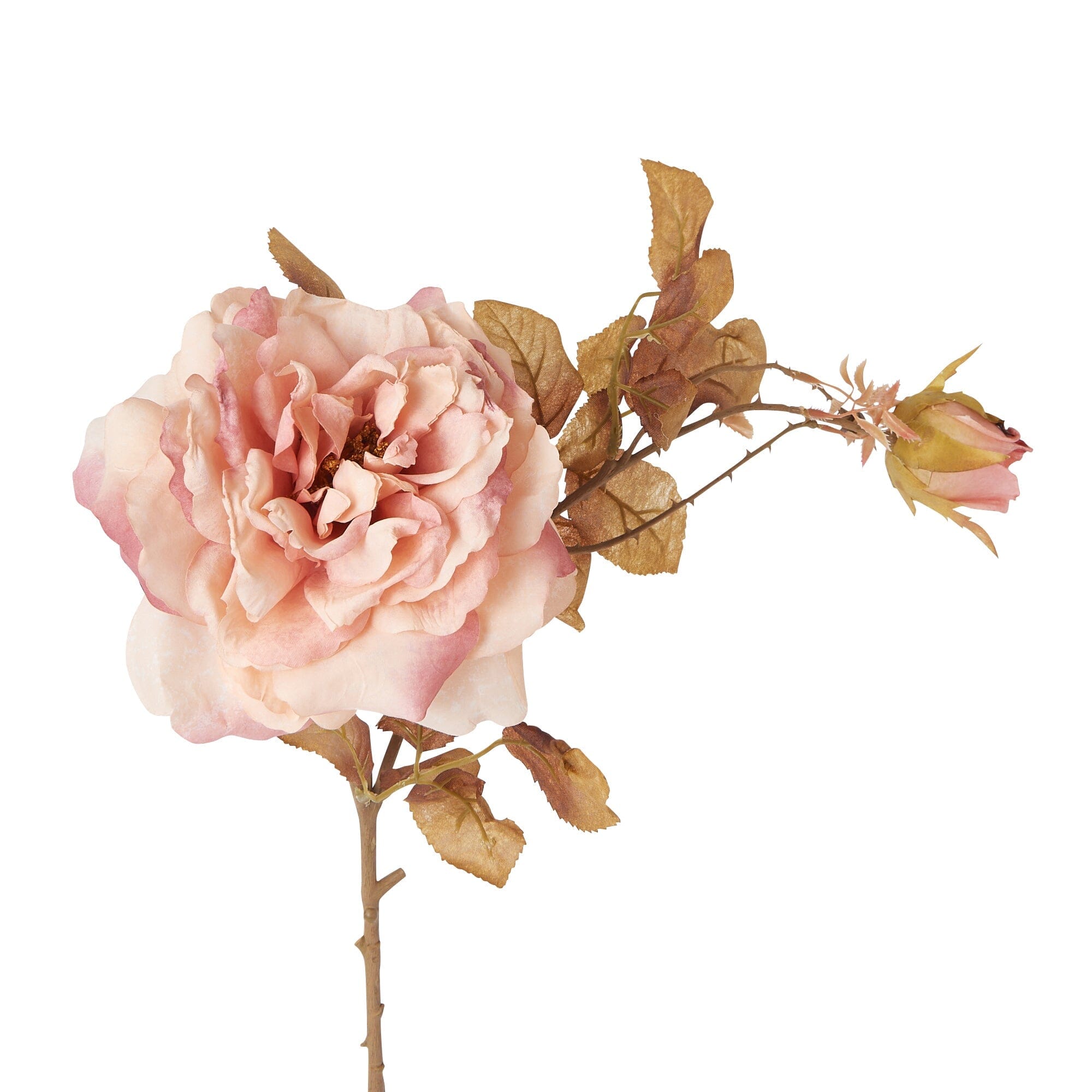 Antique Rose Artificial Flowers - Light Pink Silk Floral Arrangement for Home Decor, Wedding Centerpieces, and Party Decorations