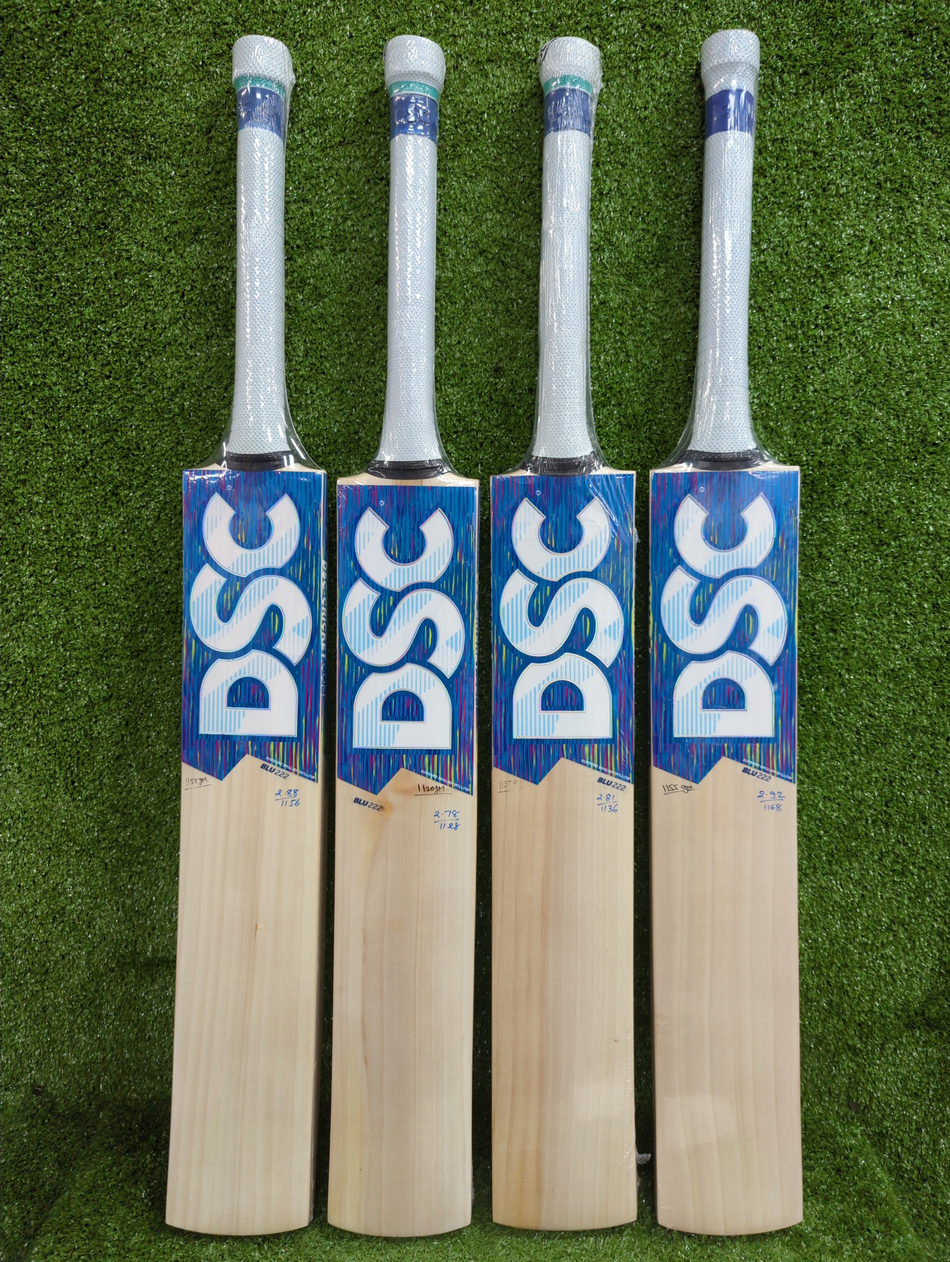 Premium DSC Blu 222 English Willow Cricket Bat for Adults - Professional Grade Cricket Equipment for Matches & Practice Sessions