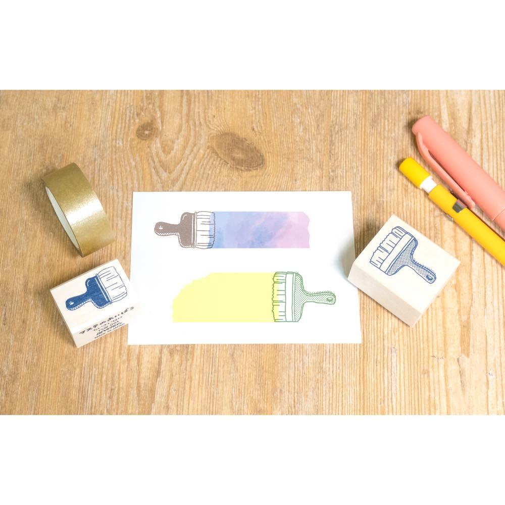 Beverly Companion Rubber Stamp - Small Roller Brush for DIY Crafts, Scrapbooking & Card Making | Perfect for Artists, Teachers & Craft Enthusiasts