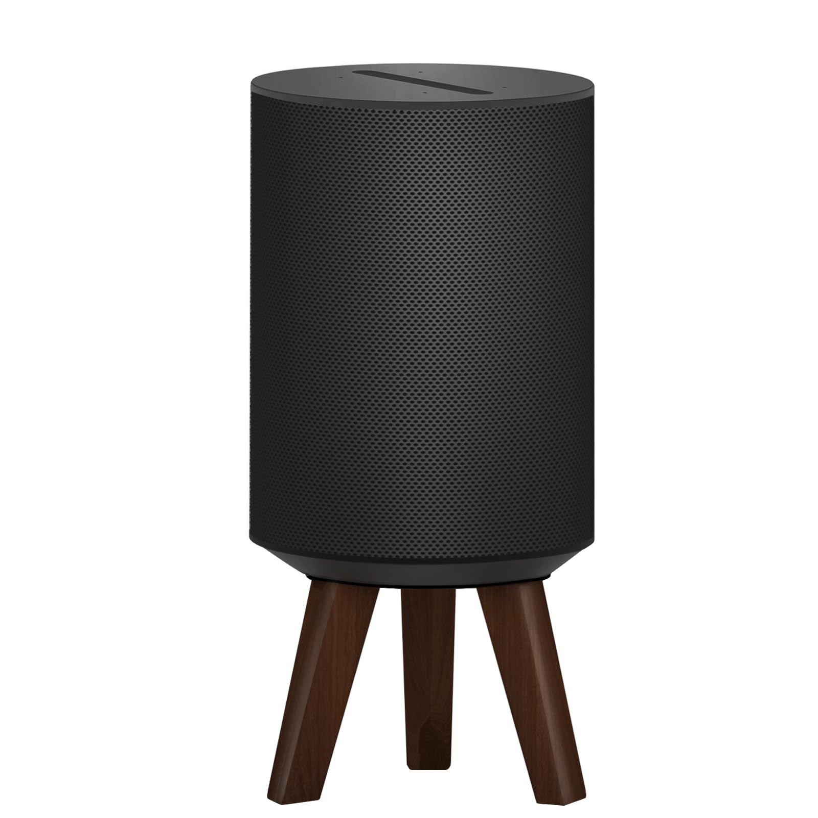 Premium Wooden Tripod Stand for Sonos Era 100 Speaker - Adjustable Desktop Holder for Enhanced Audio Quality (Black) - Perfect for Home Office, Gaming Setup & Music Studio