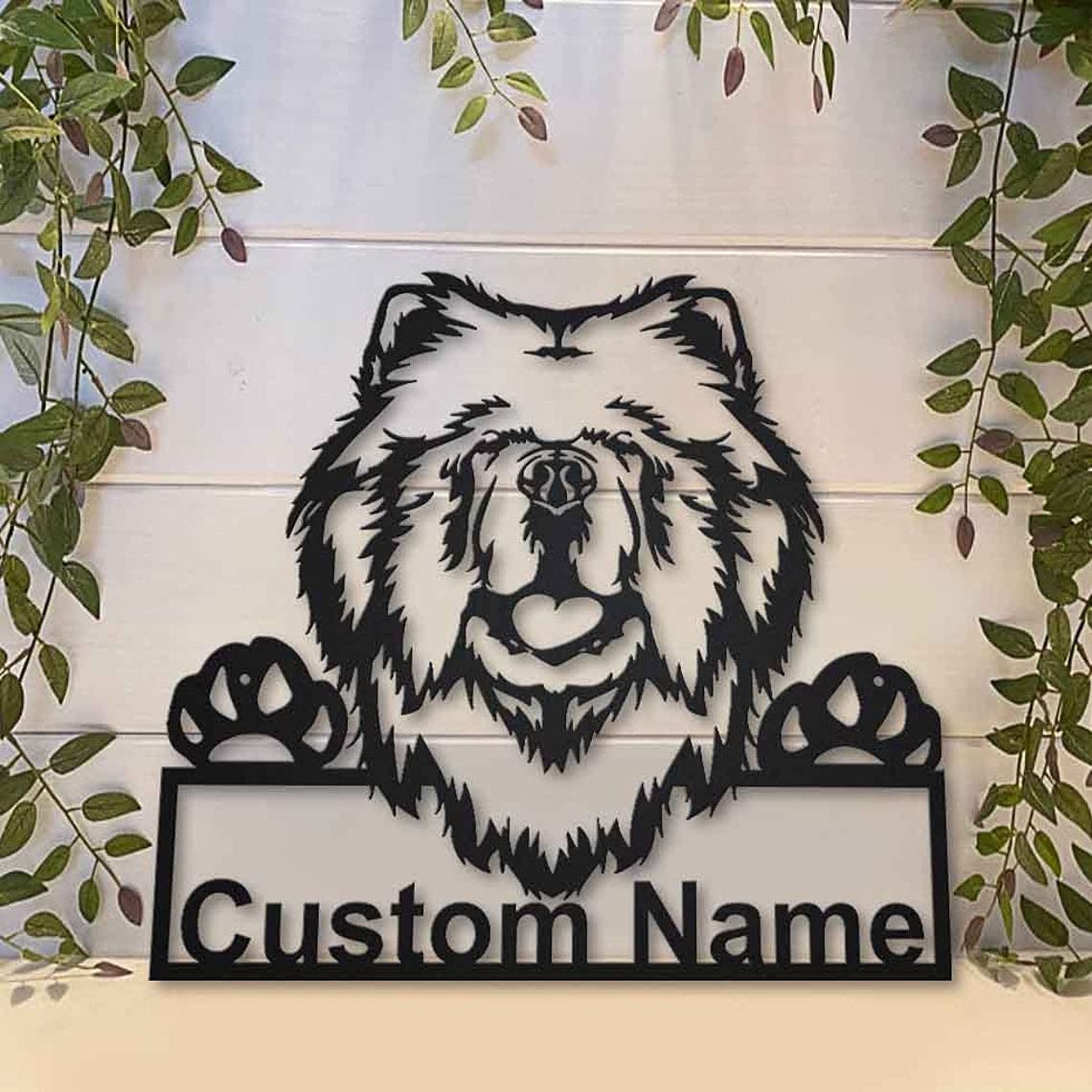 Custom Personalized Chow Chow Dog Metal Sign Art - Unique Pet Gift for Dog Lovers - Perfect for Home Decor, Birthday Present & Funny Animal Lover Gifts