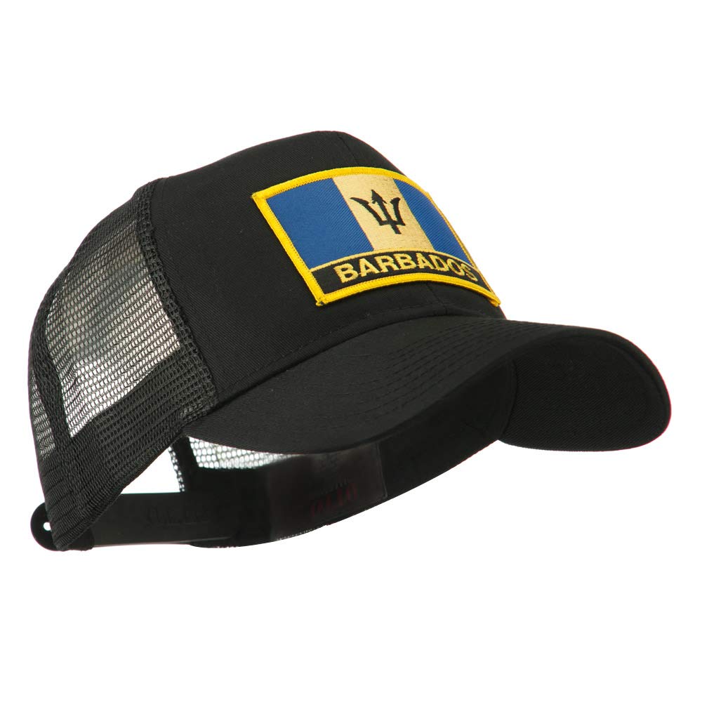 Patched Mesh Cap with North & South America Flags - Stylish Unisex Baseball Hat for Travel & Outdoor Activities