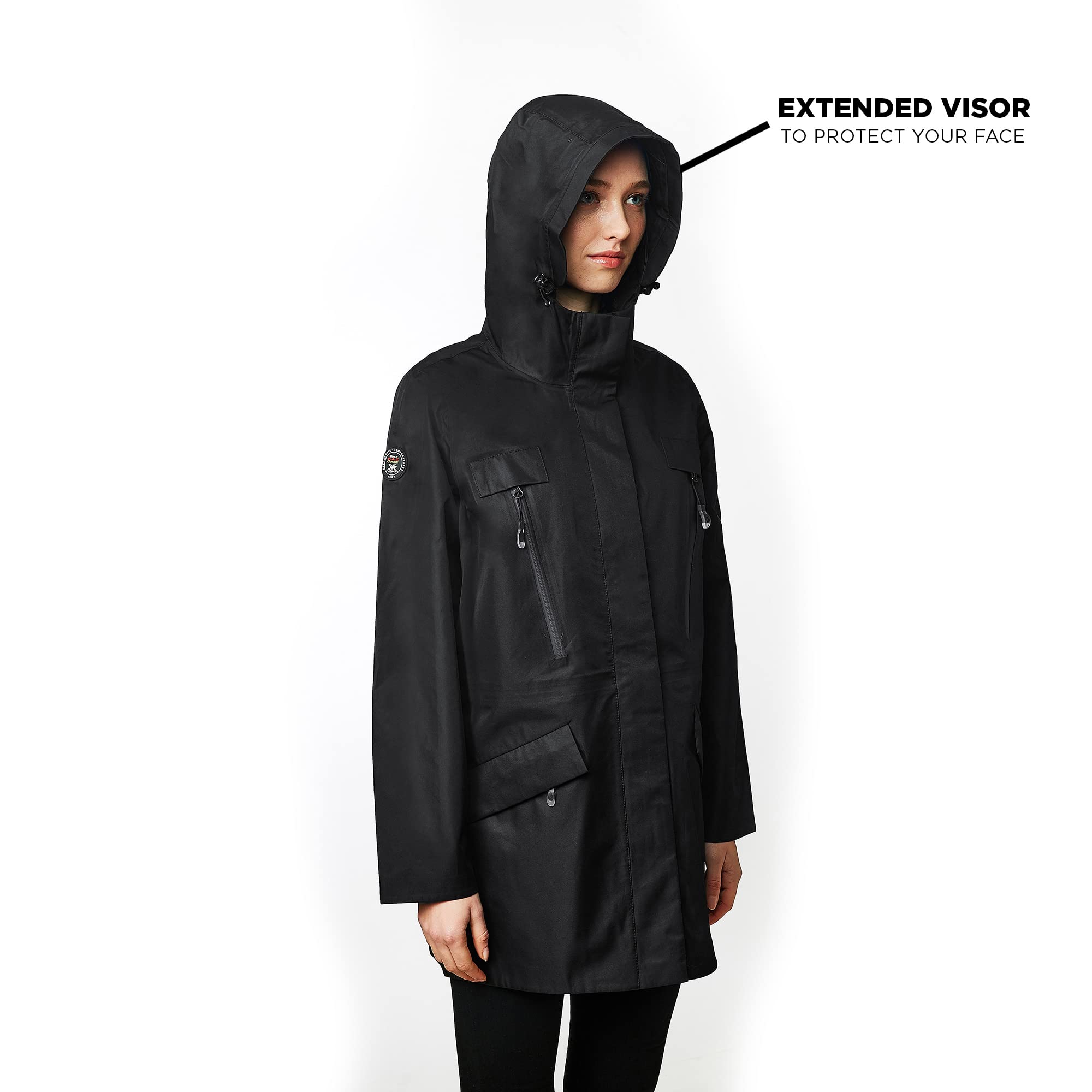 Triple F.A.T. Goose Women's Chelsea Waterproof Raincoat - Stylish Winter & Spring Rain Jacket for Women - Perfect for Commuting, Travel & Outdoor Activities