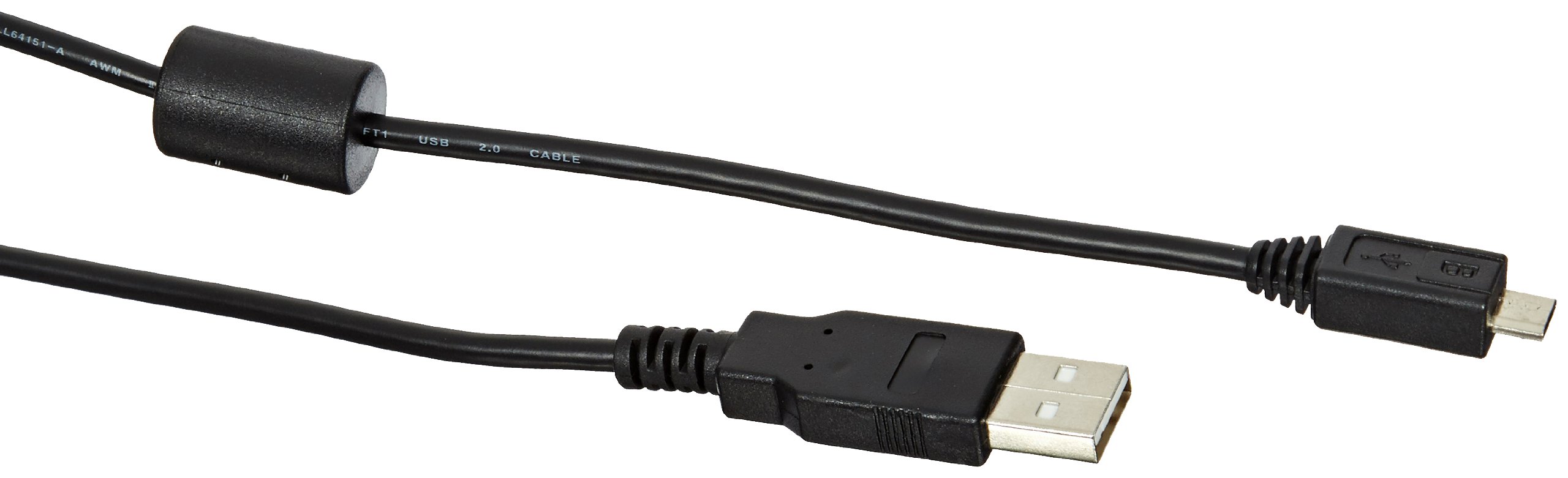 Fluke Networks TFS-USB-CBL USB 2.0 Interface Cable (Standard A to Micro B) - High-Speed Data Transfer for Test Equipment & Network Analyzers | Perfect for Field Technicians & IT Professionals