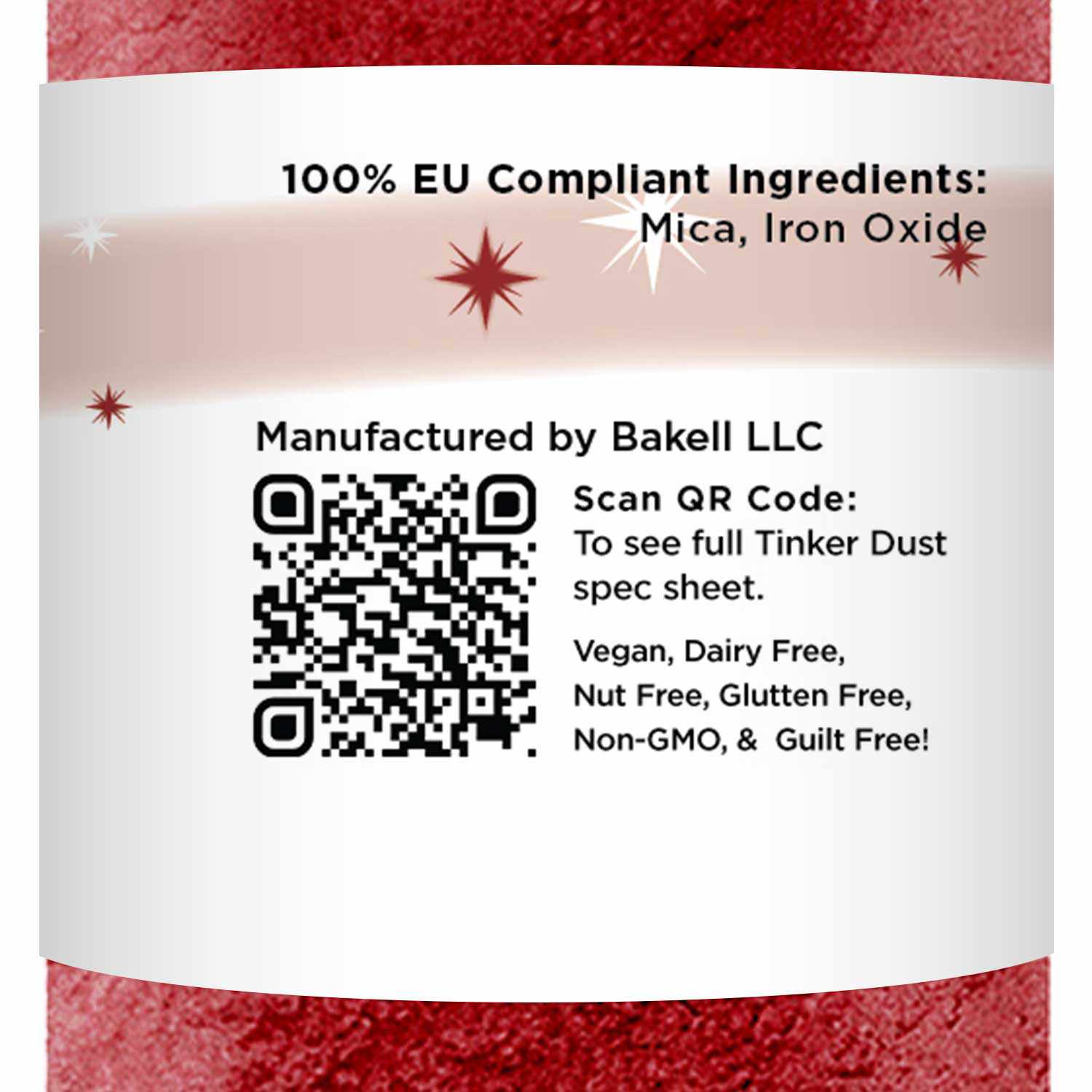 Premium Crimson Red Tinker Dust® Glitter - EU Compliant Cosmetic Grade Bulk Glitter for Crafts, Nail Art & DIY Projects | Perfect for Party Decorations, Scrapbooking & Festival Makeup
