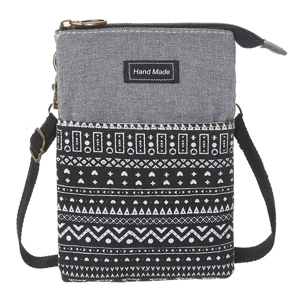 Stylish Canvas Crossbody Phone Purse for Women & Teens - Roomy Wallet Bag with Adjustable Shoulder Strap | Perfect for Travel, Shopping & Everyday Use
