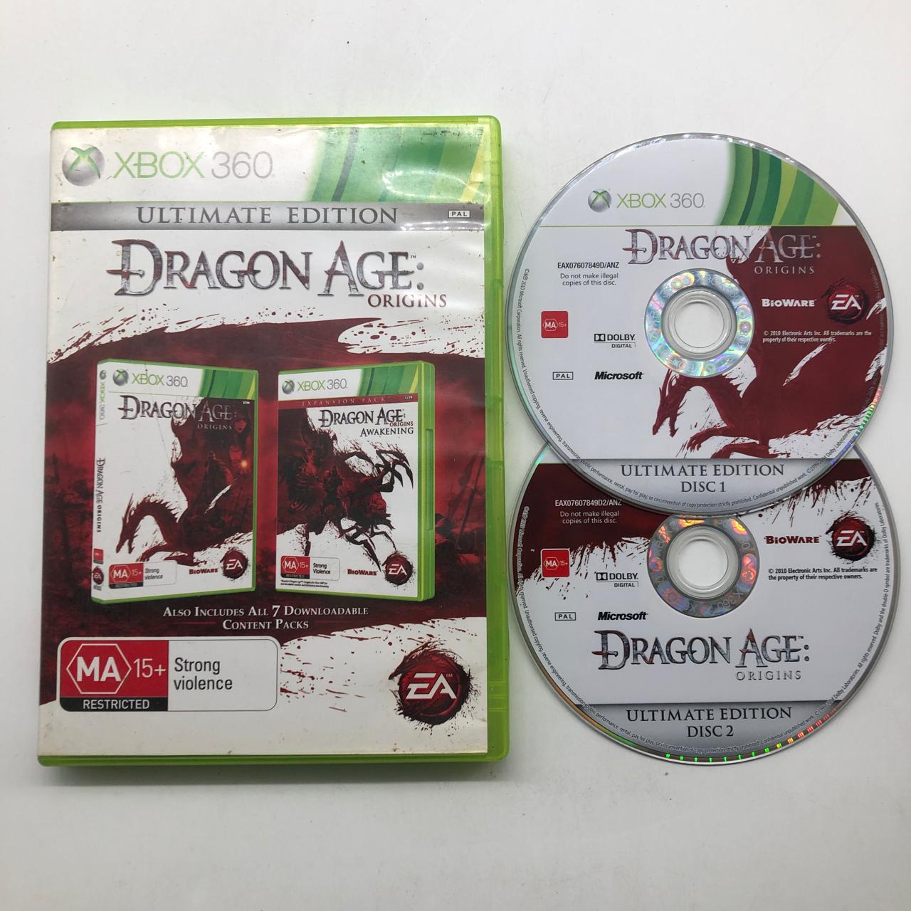Dragon Age Origins Ultimate Edition - Xbox 360 Game (PAL) | Complete RPG Adventure with All DLCs | Perfect for Fantasy Gaming Nights & Collector's Editions