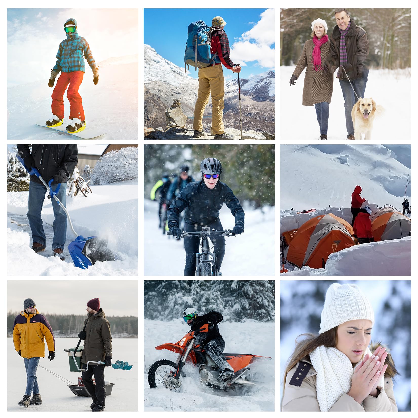 SAVIOR HEAT Rechargeable Battery Heated Gloves for Men & Women - Electric Warming Winter Gloves for Skiing, Hiking, Motorcycling & Outdoor Activities