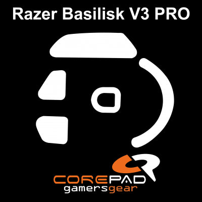 Corepad Skatez Mouse Feet for Razer Basilisk V3 Pro - Ultra Smooth Gliding Feet for Gaming Mice - Perfect for FPS, MOBA, and Esports Gaming