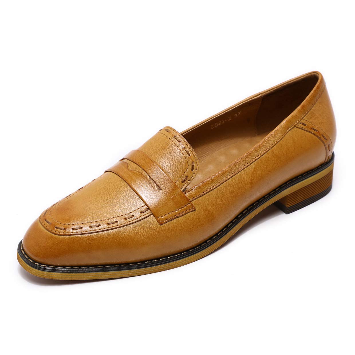 Women's Leather Penny Loafers Slip On Flats - Comfortable Office Shoes for Women, Casual Slip-On Loafers for Work & Everyday Wear | Perfect for Business, Travel & Walking