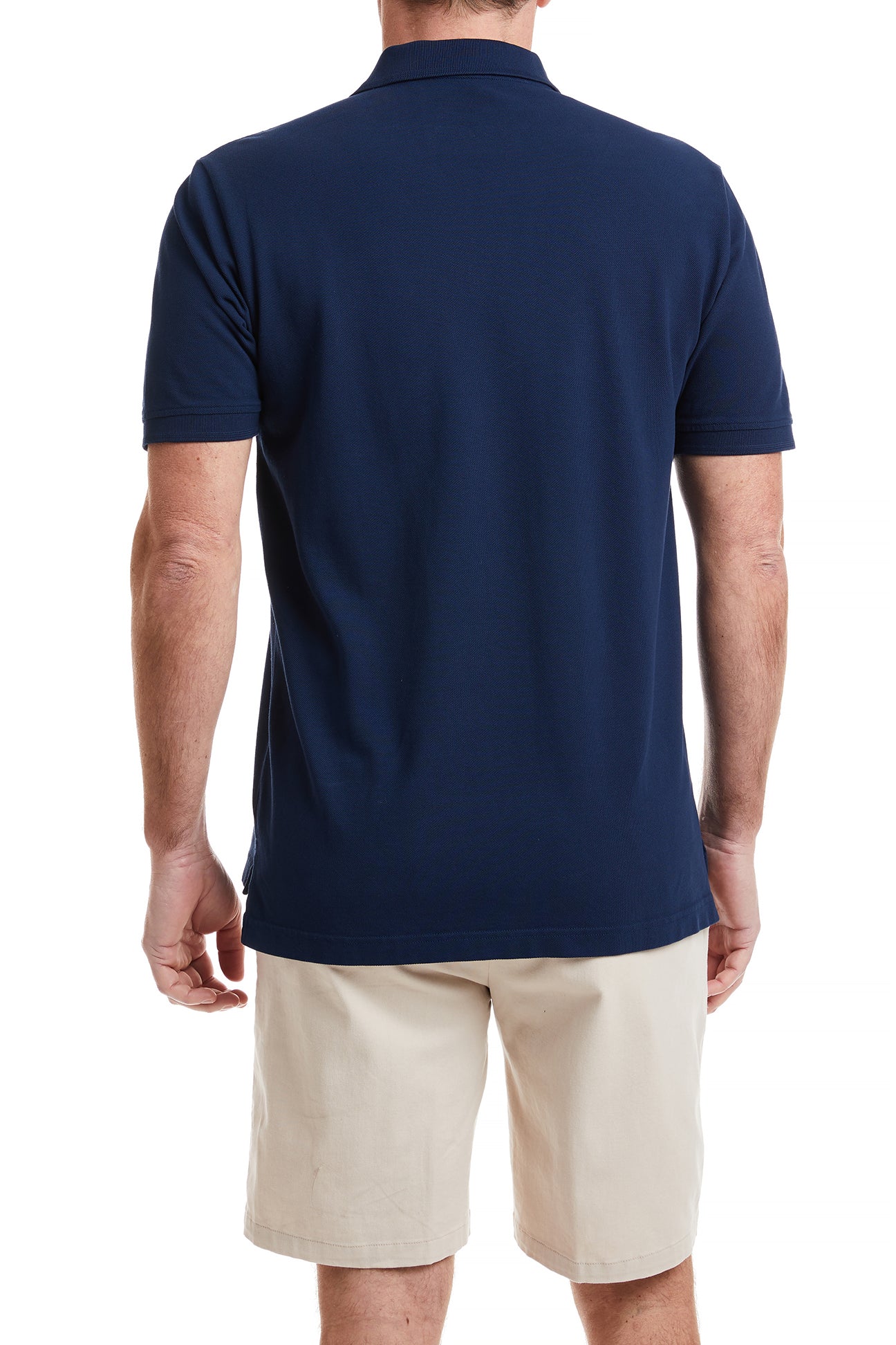 Men's Classic Onshore Polo Shirt - Premium Cotton Nantucket Navy Blue Casual Shirt for Golf, Business & Summer Wear
