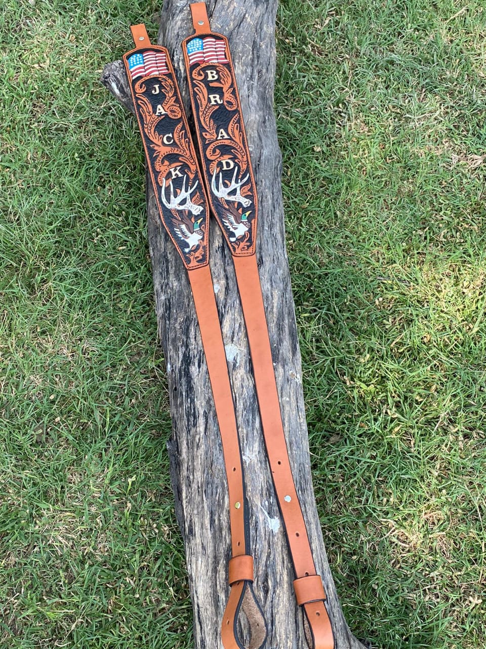 Custom Handmade Leather Rifle Sling - Personalized Engraved Gun Strap for Hunting & Shooting | Durable Adjustable Shoulder Sling for Outdoor Sports & Range Practice