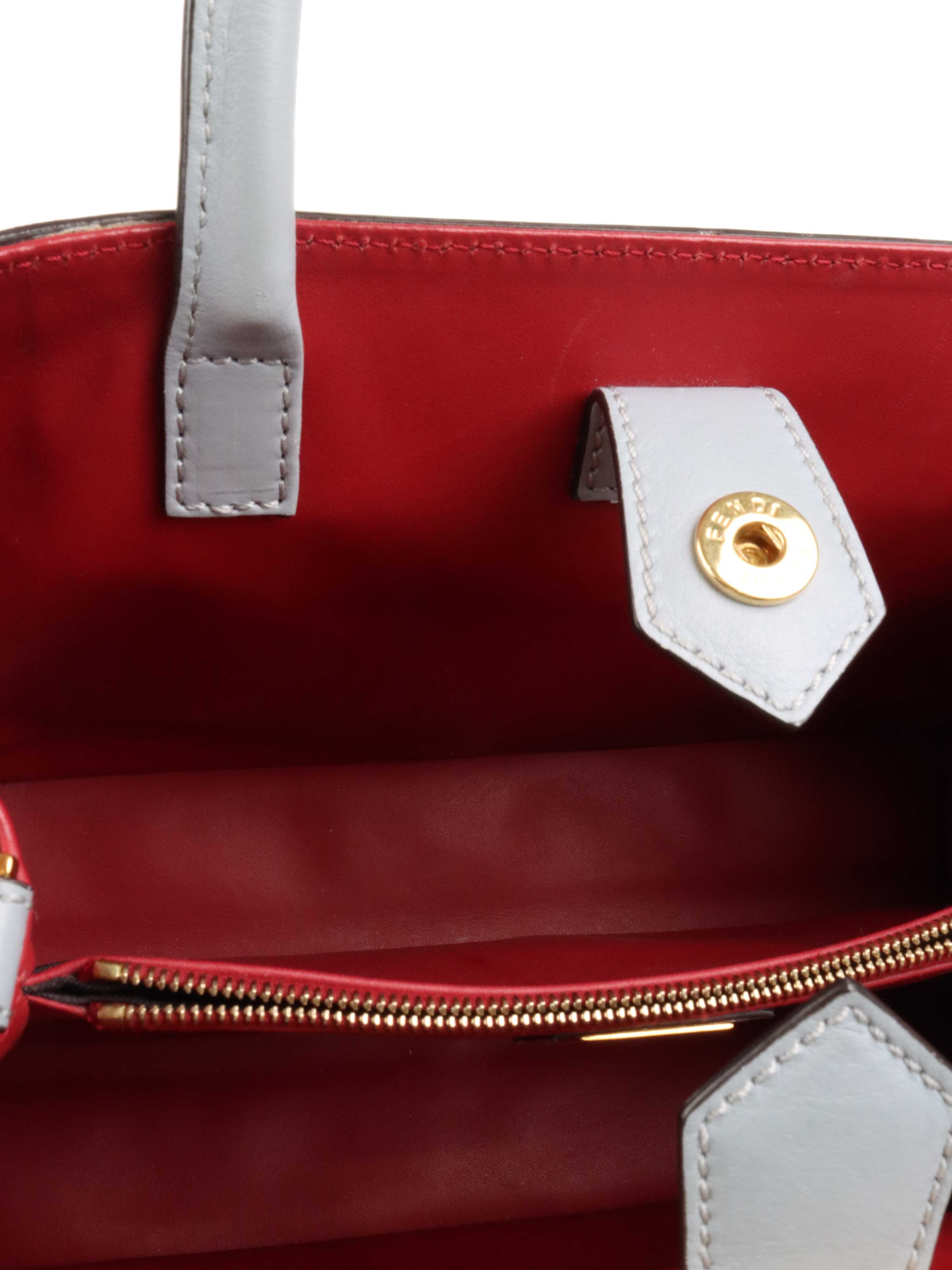 Fendi 2Jours Shoulder Bag in Pale Blue | Luxury Leather Handbag for Women | Perfect for Work, Travel & Everyday Use
