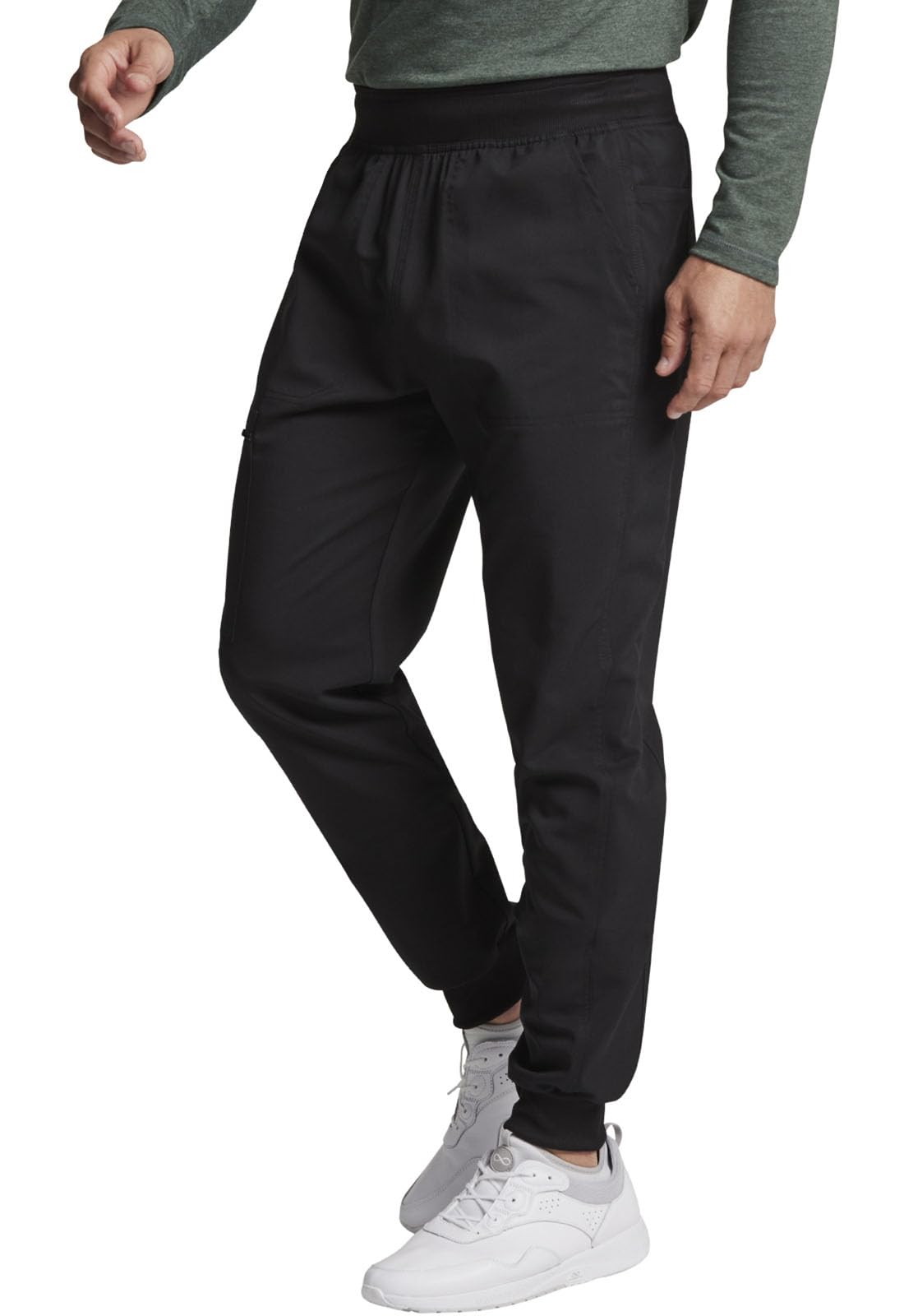 Dickies Men's DK224 Mid-Rise Stretch Jogger Scrub Pants - Comfortable Medical Workwear for Nurses & Healthcare Professionals