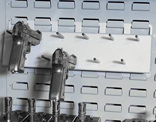 11-Slot Gun Storage Pistol Peg Rack - Heavy Duty Handgun Organizer for Gun Safe & Wall Mount Display | Perfect for Home Security, Hunting Gear Organization & Firearm Collection Display