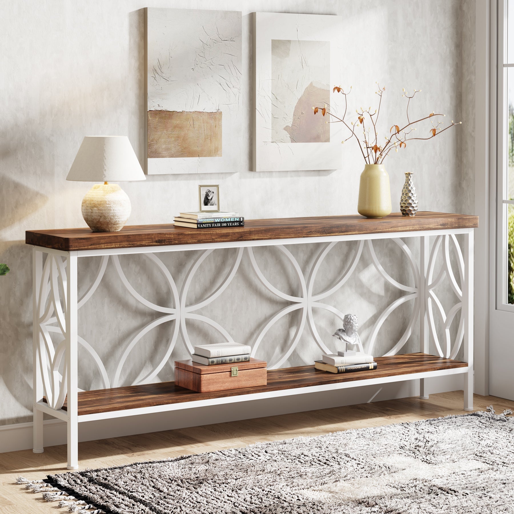 2 Tier Console Table - 70.9
