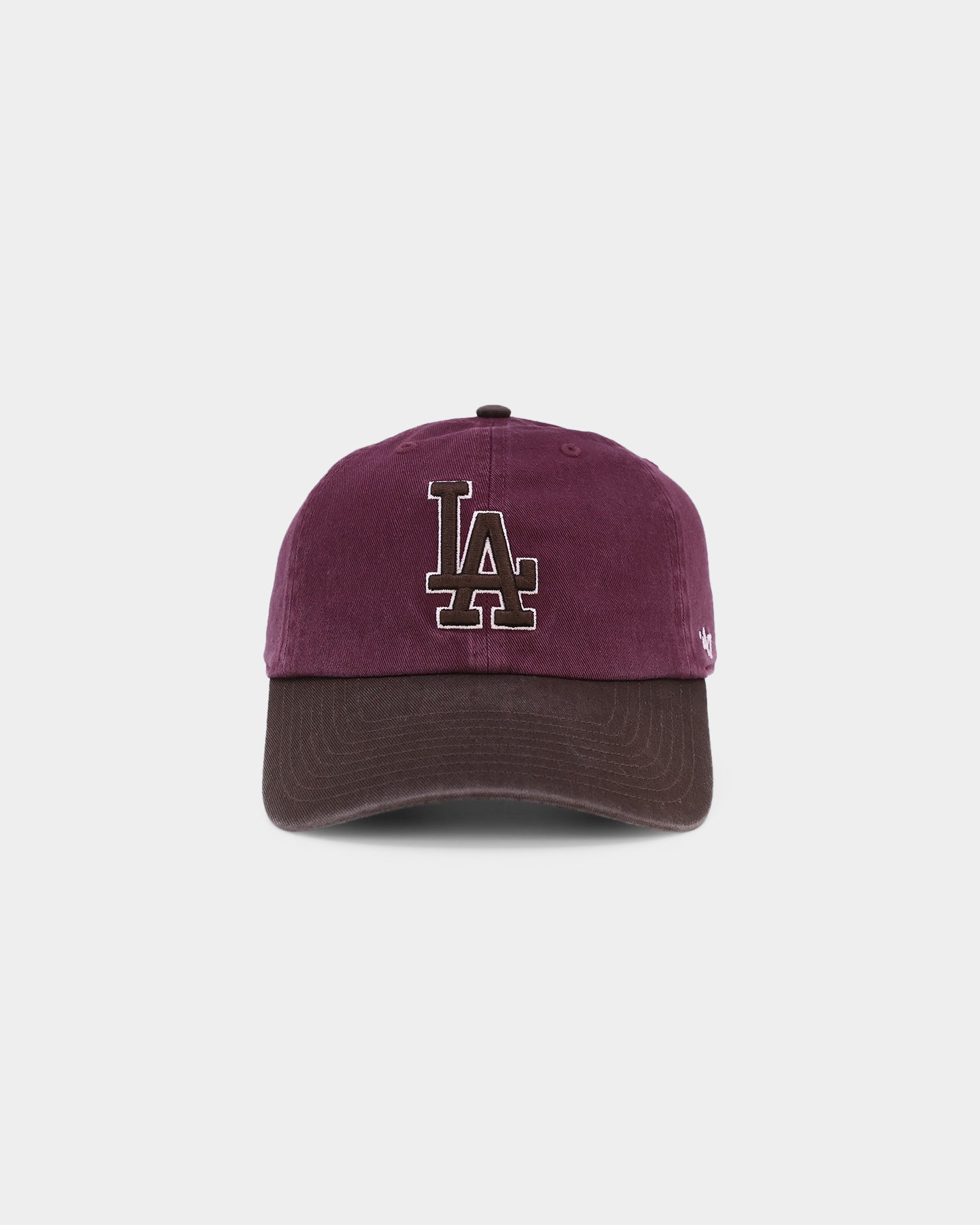 47 Brand Los Angeles Dodgers 'Bacon Me Crazy' Snapback Hat - Dark Maroon/Brown Adjustable Baseball Cap for Men & Women - Perfect for Game Day, Sports Events & Casual Wear