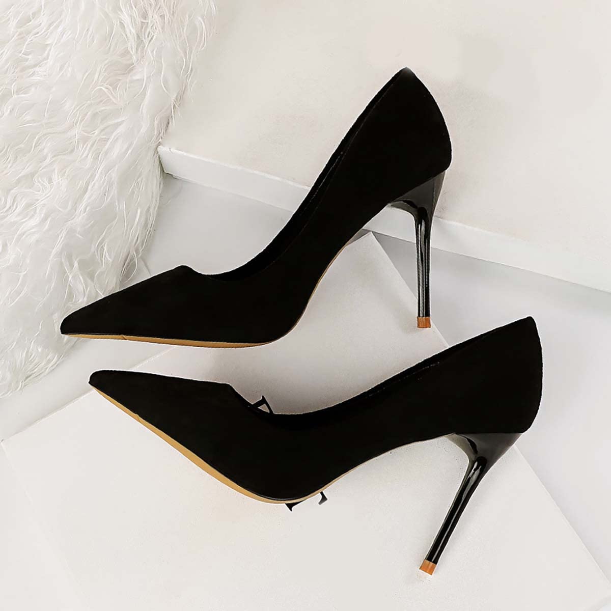 JOEupin Women's Formal Pointed Toe High Heel Pumps - Sexy Stiletto Dress Shoes for Wedding, Party & Office | Slip-On Bridal Shoes for Women
