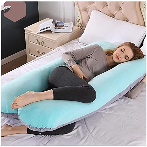 **U-Shaped Maternity Pillow for Pregnant Women - Full Body Pregnancy Support Pillow with Washable Cotton Cover - Comfortable Sleeping Aid for Expecting Mothers - Ideal for Side Sleeping, Back Pain Relief & Relaxation During Pregnancy**