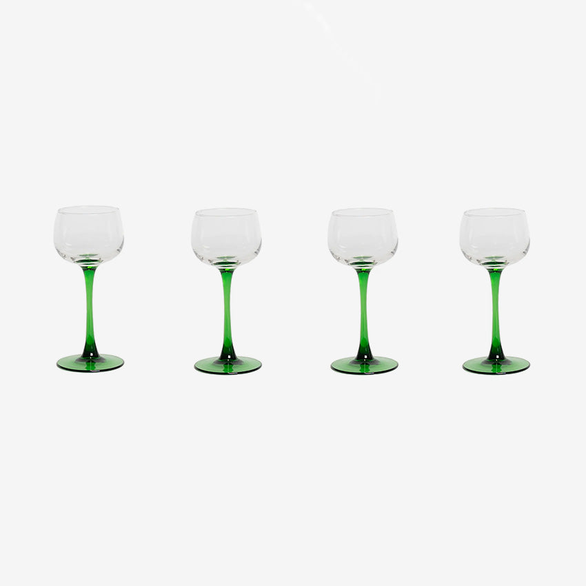 Bitossi Home Emporio Small Goblets Set of 4 - Elegant Glassware for Wine, Cocktails & Desserts - Perfect for Dinner Parties, Weddings & Home Decor