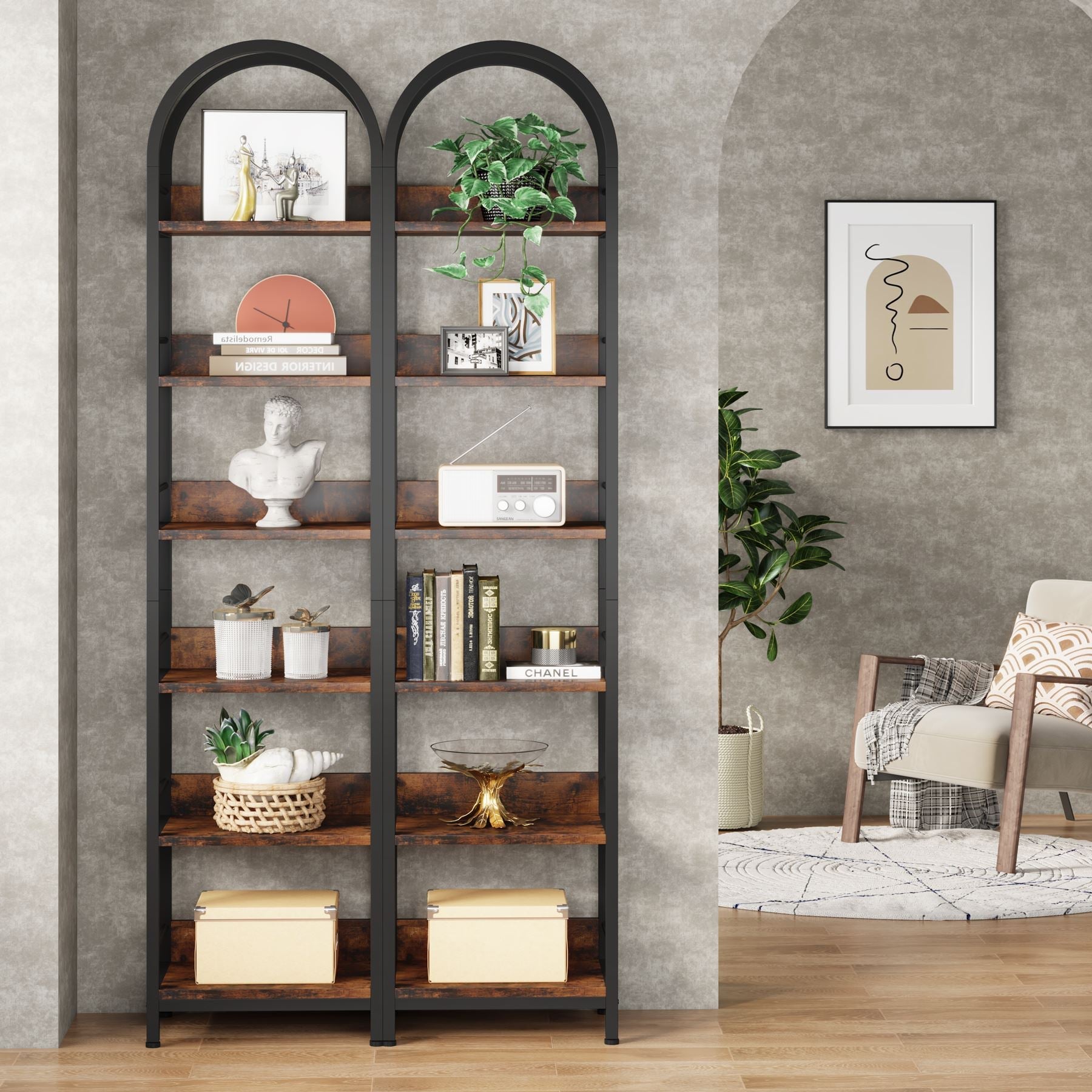 6-Tier Bookshelf - 78.7