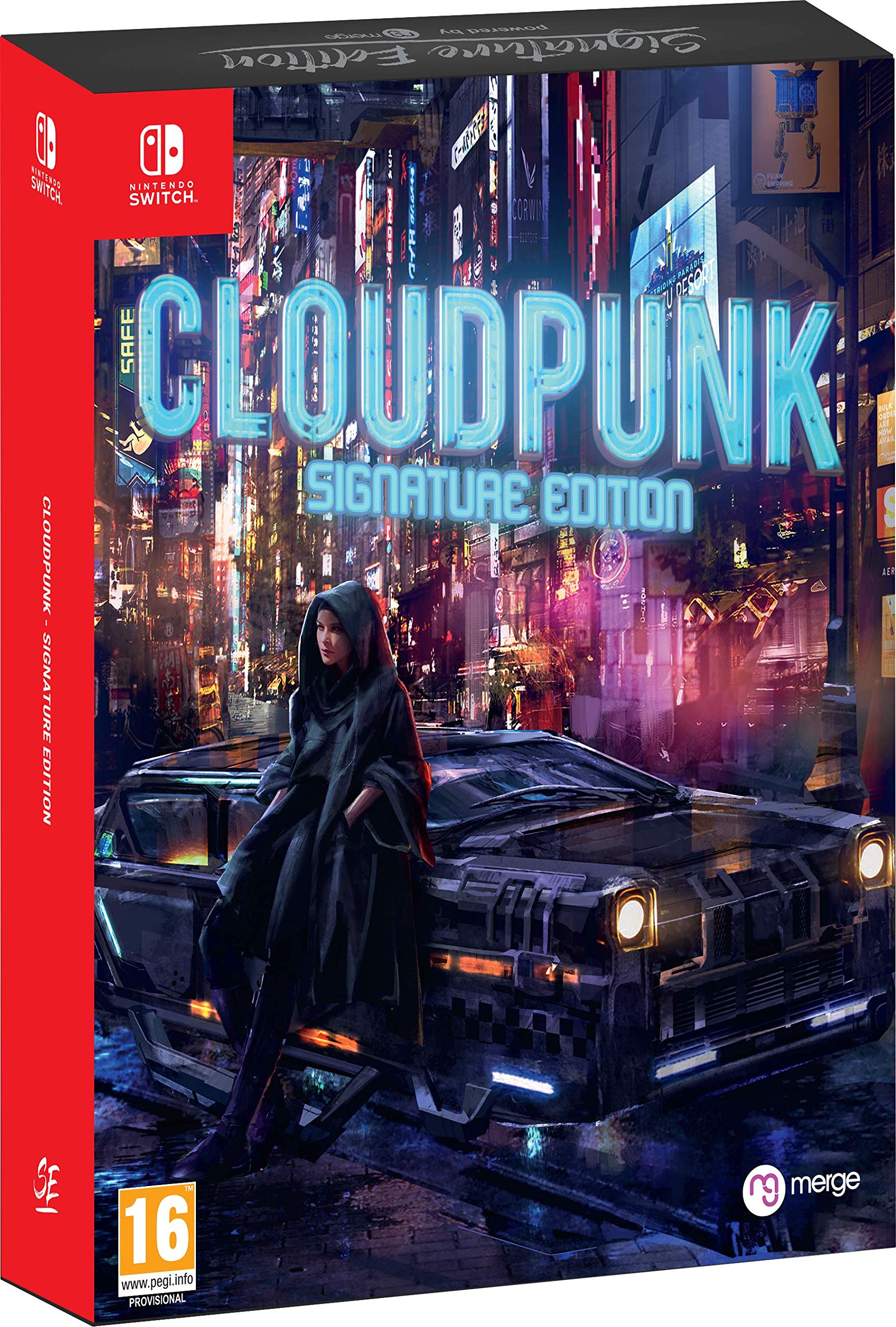 Cloudpunk: Signature Edition - Nintendo Switch Game (Non-US Version) | Cyberpunk Adventure, Open-World Exploration, Futuristic City Life
