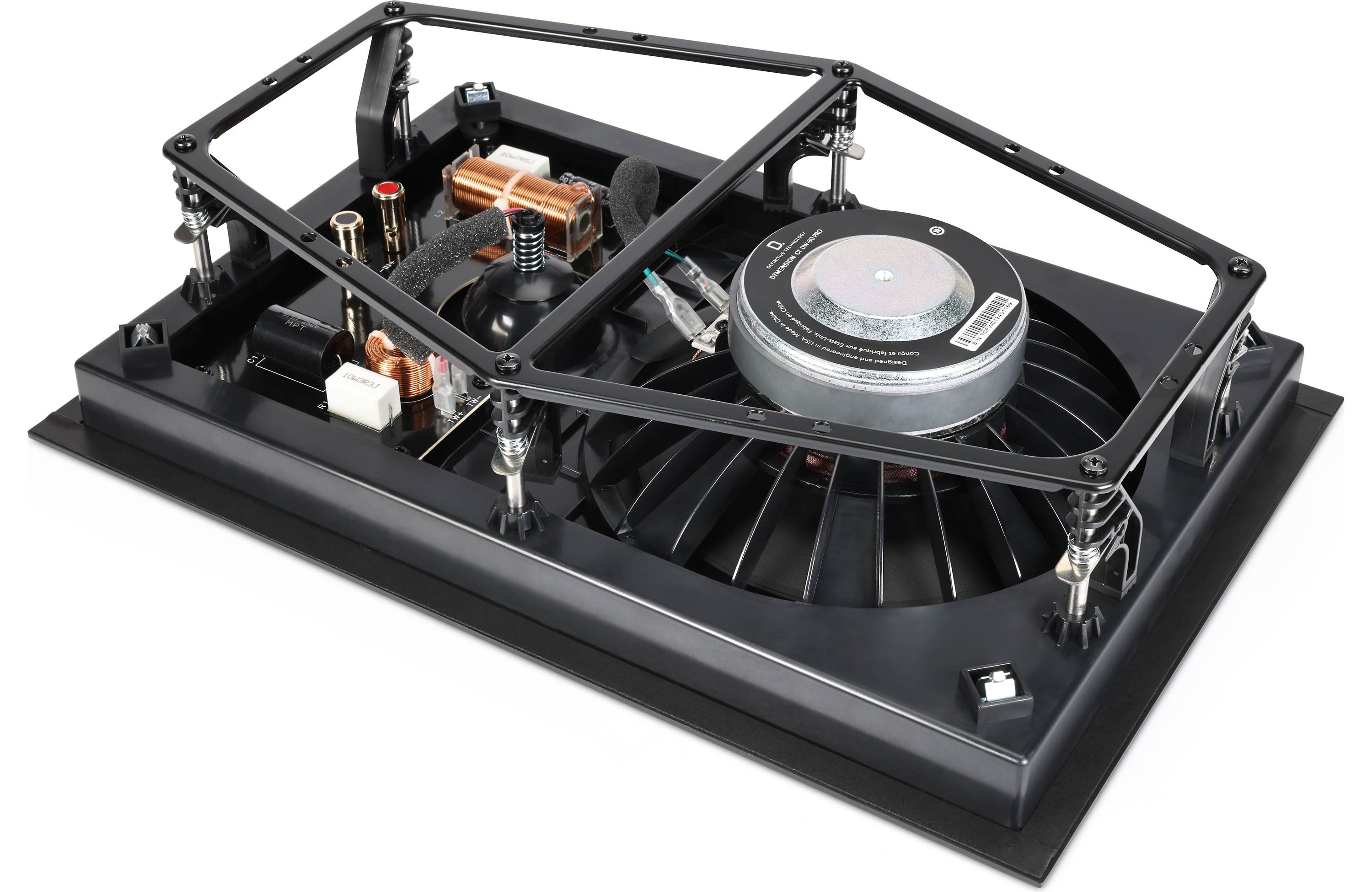 Definitive Technology Dymension DW 80 PRO 8-Inch In-Wall Speaker - High Performance Home Theater & Surround Sound System for Living Room, Bedroom, or Office (Single Speaker)