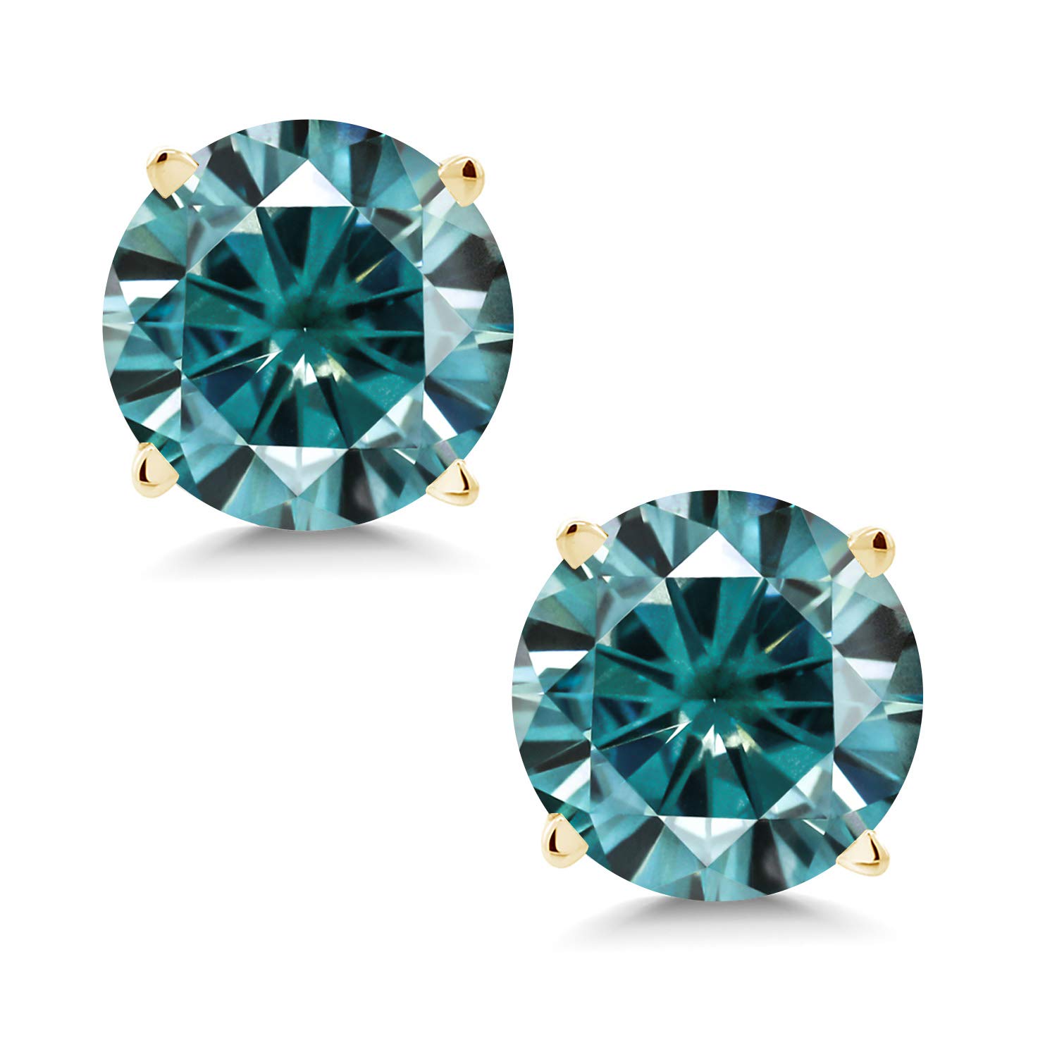 14K Yellow Gold 5MM Round Birthstone Stud Earrings for Women & Men | Gemstone Jewelry Gift for Birthday, Anniversary & Special Occasions