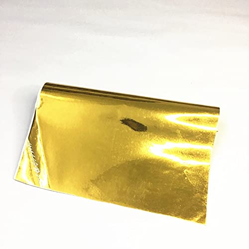 Chrome Mirror Vinyl Car Sticker - 30x152cm DIY Auto Wrap for Cars & Motorcycles - Gold