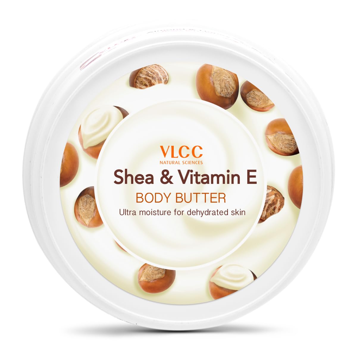 VLCC Shea & Vitamin E Body Butter - 200g | Deep Moisturizing Cream with Shea Butter, Vitamin E & Antioxidants | Hydrates Dry Skin, Balances Oil Levels | Perfect for Daily Skincare & Winter Dryness Relief