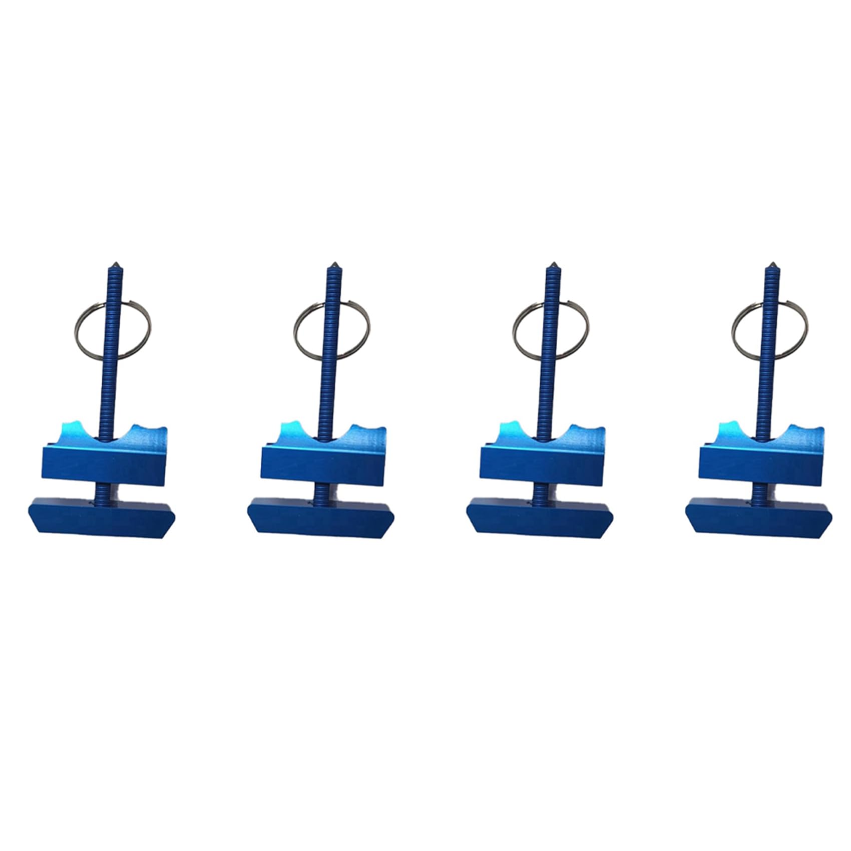 4X Stall Tool - Portable Bathroom Stall Lock Keychain for Hotel Rooms & Travel, Smart Shaker Tool (Blue) | Secure Privacy in Public Restrooms & Temporary Accommodations