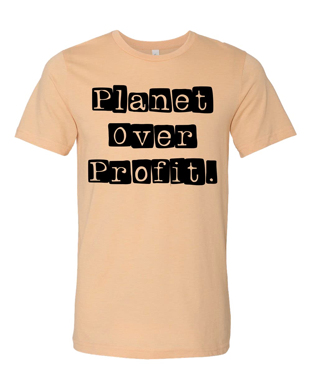 Eco-Friendly Organic Cotton T-Shirt - Planet Over Profit, Greenpeace & Nature Lover Tee - Sustainable Fashion for Earth Day & Environmental Activism