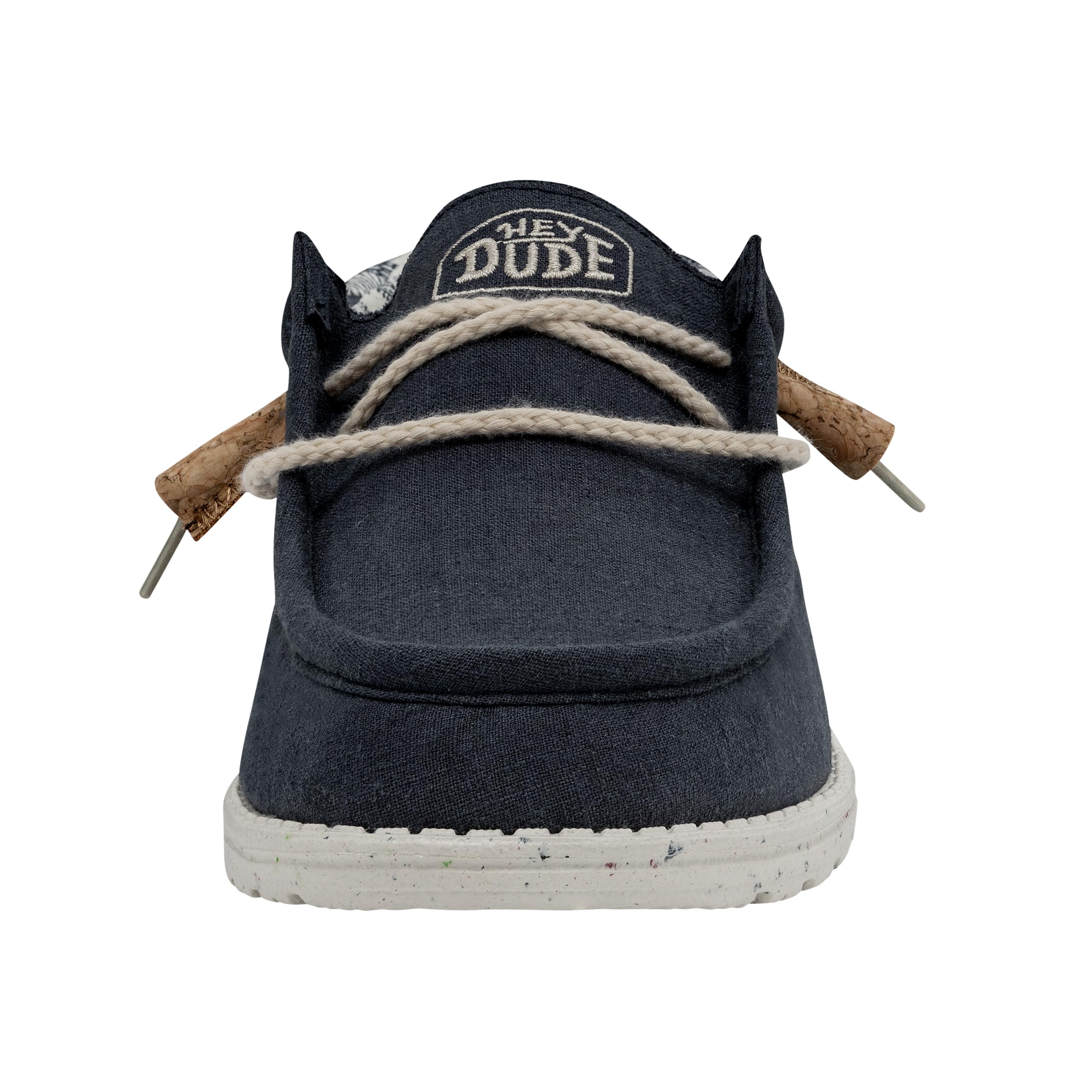 Hey Dude Wally Break Stitch Moc Toe Shoes for Men - Lightweight & Comfortable Casual Loafers - Perfect for Walking, Travel & Everyday Wear