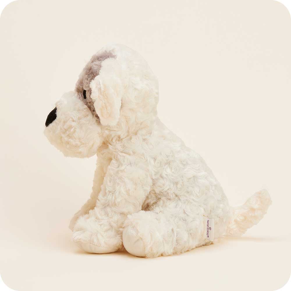Patch Curly Dog Warmies - Cozy & Adorable Plush Heating Pad for Pets - Perfect for Cold Weather & Anxiety Relief