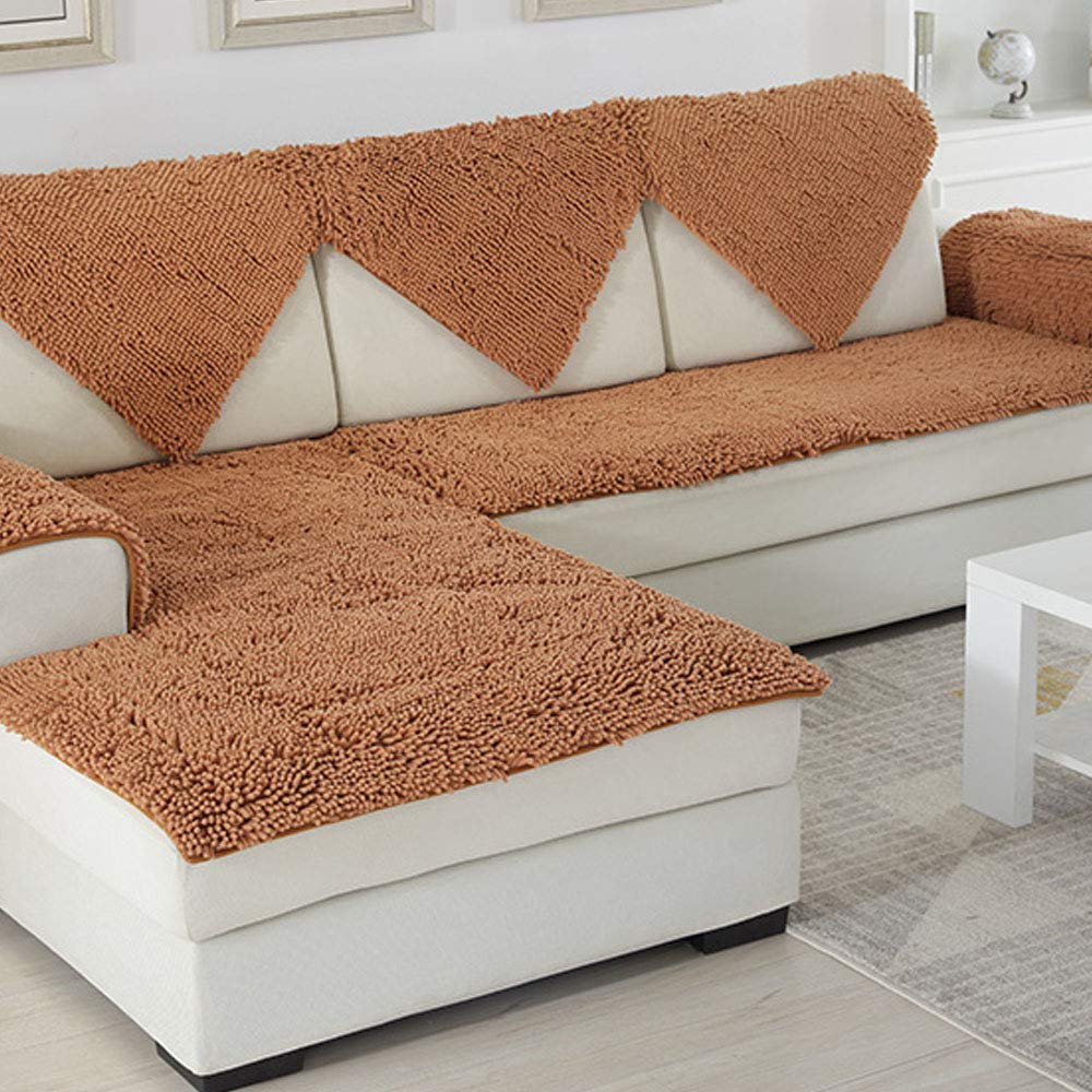 Luxury Chenille Sofa Slipcover - Shaggy Sofa Cover Furniture Protector (28