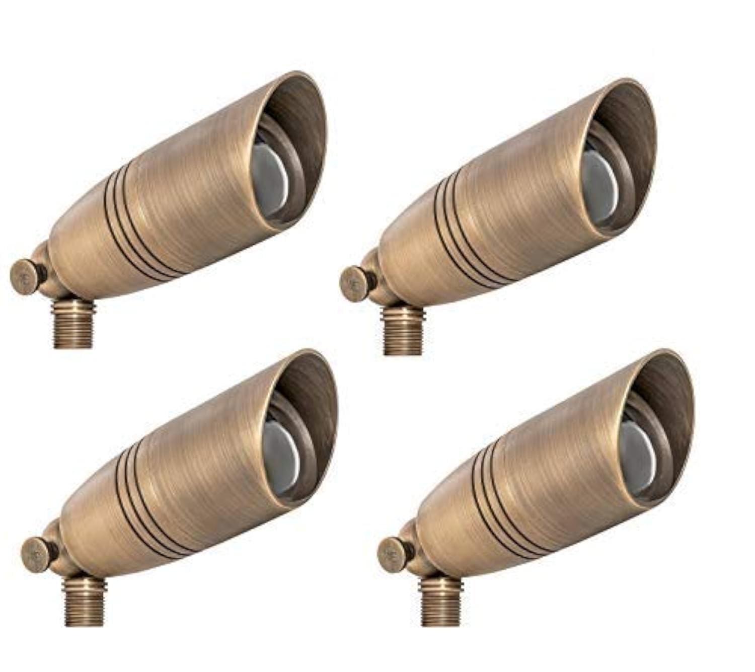 Westgate LED Low Voltage Landscape Lights - 5W Directional Spotlight with Antique Bronze Finish - Complete Kit for Outdoor Garden & Pathway Lighting