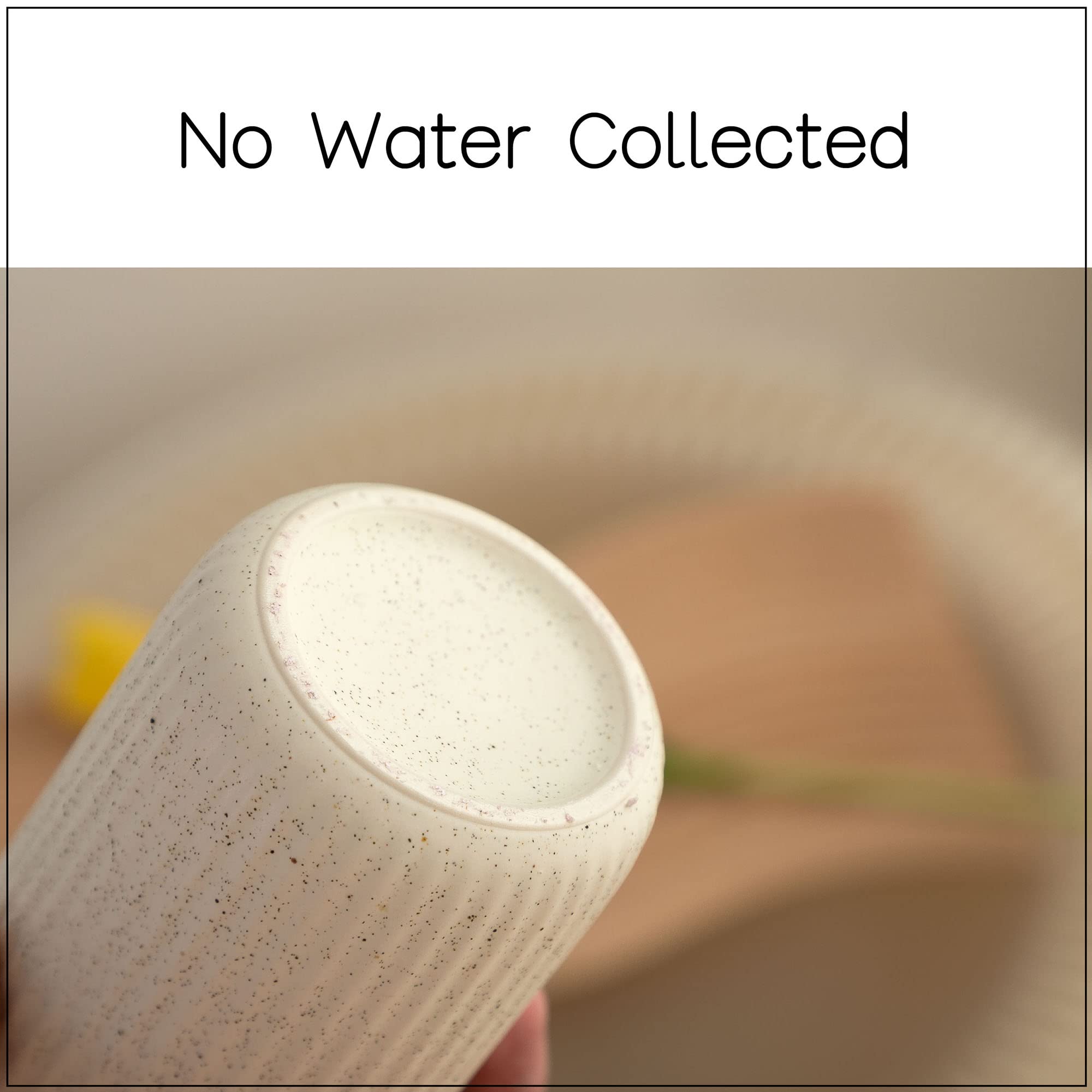 2 Pack Beige Speckled Ceramic Toothbrush Holder & Rippled Cylinder Tumbler - Multipurpose Bathroom Organizer for Toothbrushes, Makeup Brushes & Pens | Stylish Countertop Storage for Bathroom, Vanity & Office Desk