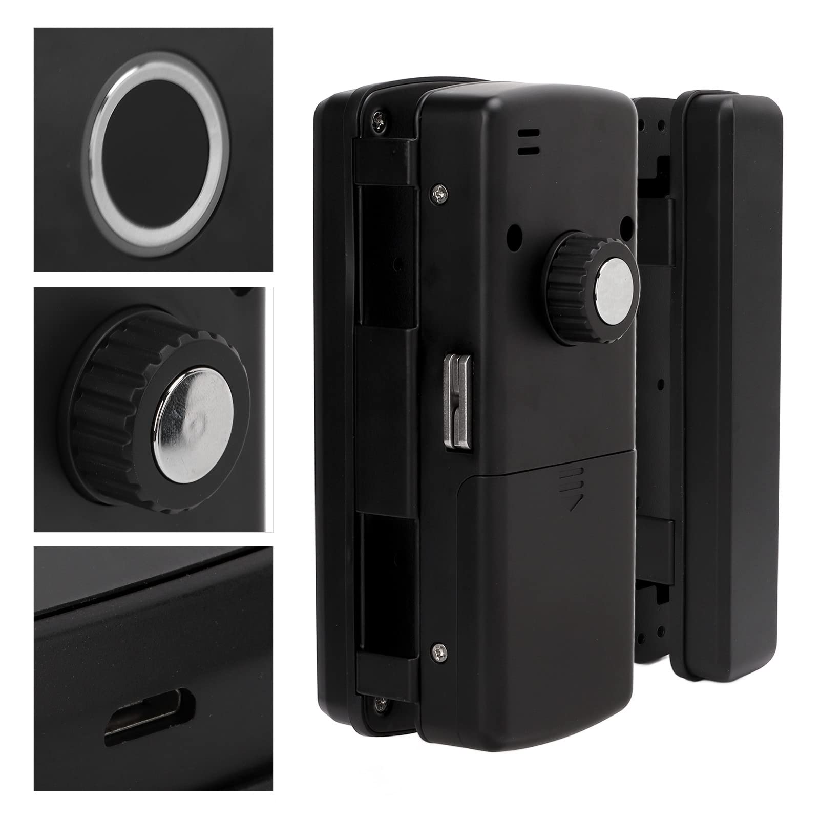 Smart Fingerprint Door Lock with Keypad & Doorbell - 3-in-1 Electronic Entry System (Fingerprint/Password/Card) for Glass Doors - Perfect for Smart Homes, Apartments & Office Security