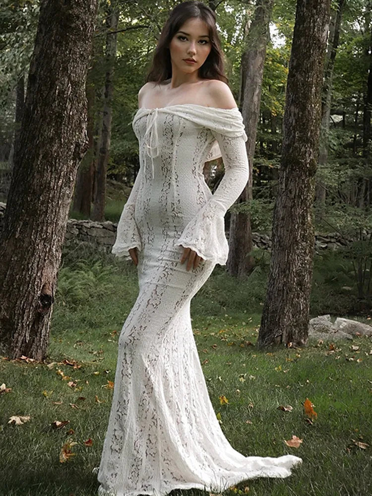 2025 New Women's Autumn/Winter Fashion Slash Neck Sexy Tight Strapless High Waist Tailored Dress - Perfect for Party, Evening Events & Night Out