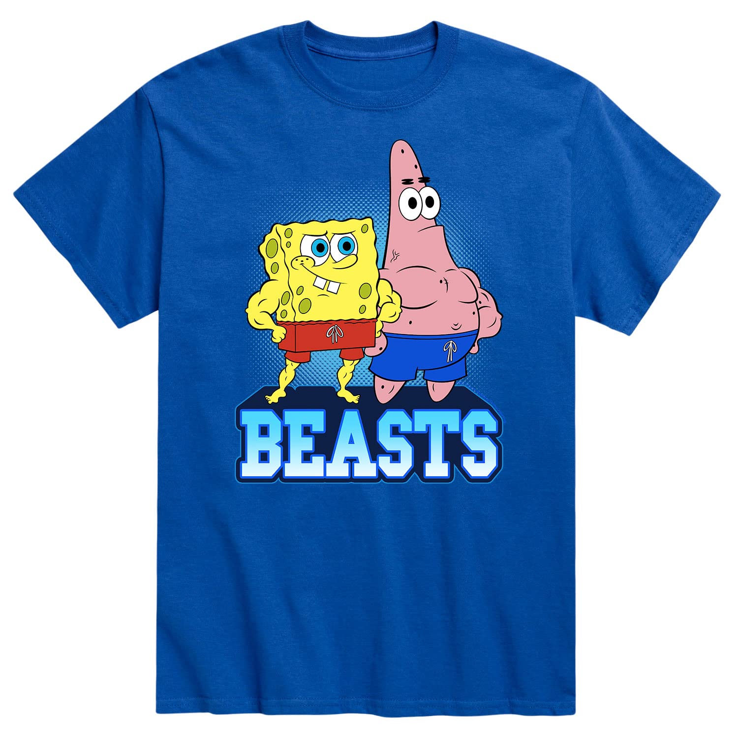 **SpongeBob SquarePants & Patrick Friendship T-Shirt for Men - Funny Cartoon Graphic Tee - Casual Wear, Gifts for Fans, Cosplay & Everyday Outfits**