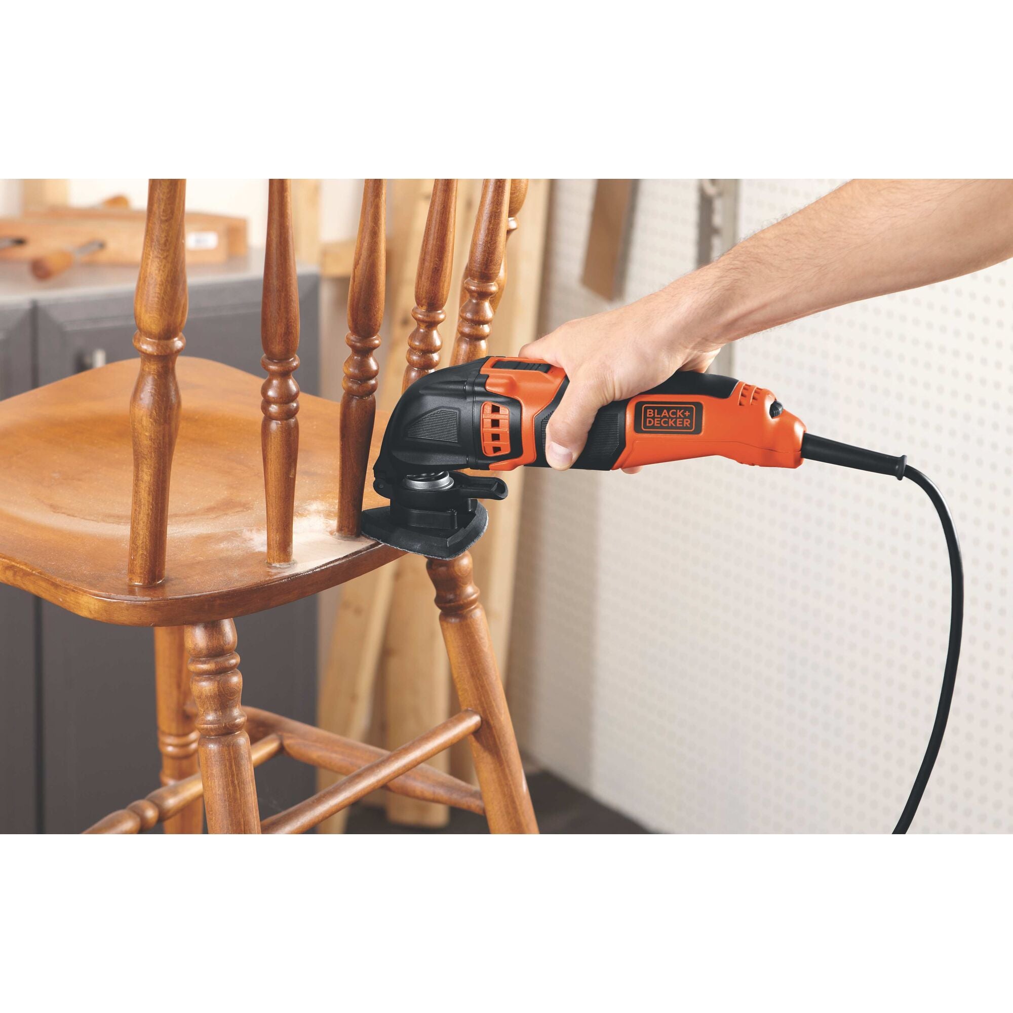 2.5 Amp Oscillating Multi Tool with Variable Speed - Perfect for Woodworking, Metal Cutting, Sanding, and DIY Home Renovation Projects