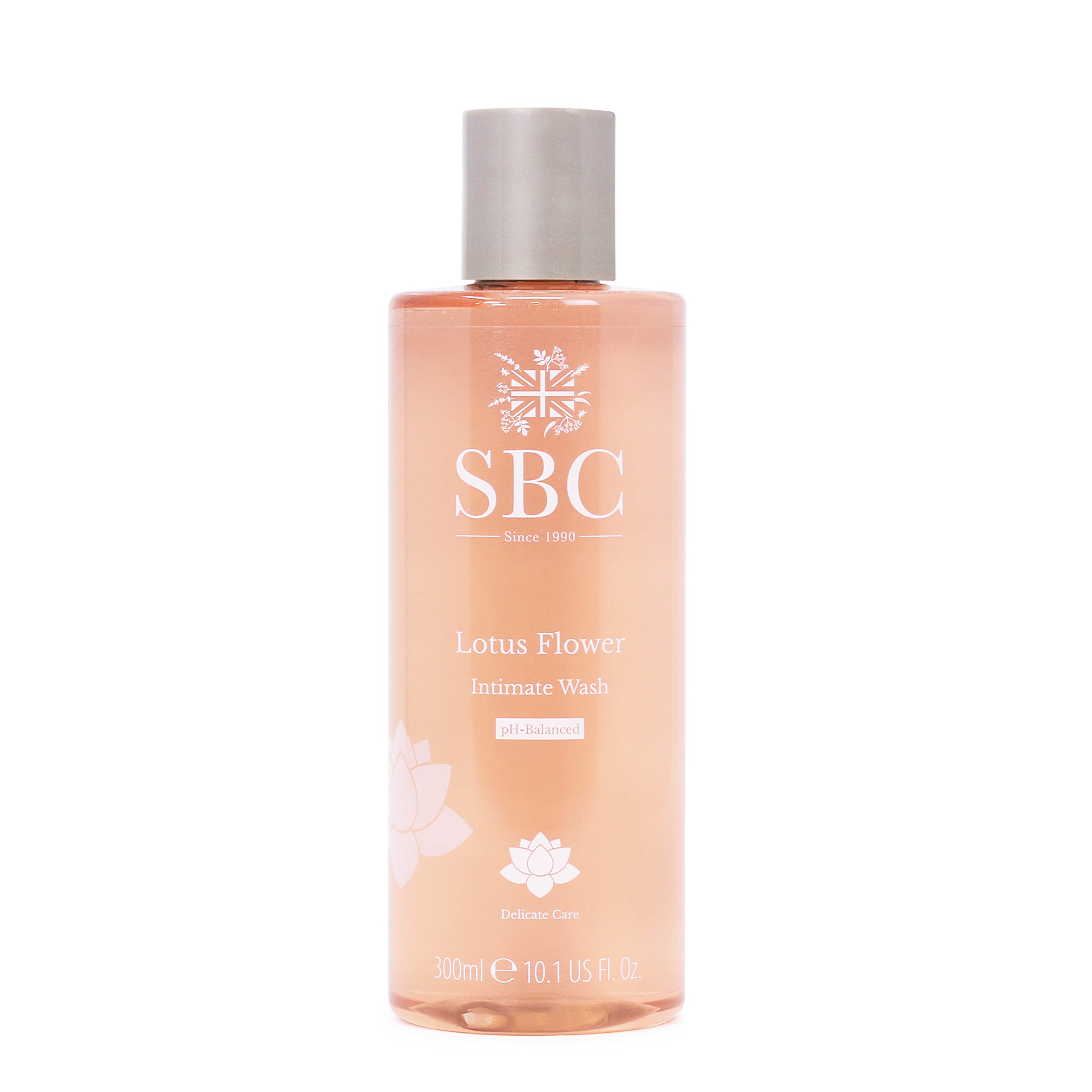 Lotus Flower Intimate Wash for Women - 300ml pH Balanced Feminine Hygiene Wash | Menopause & Dryness Relief | Soap-Free, Vegan, Gentle Cleanser for Sensitive Skin | Perfect for Daily Use & Post-Workout Refreshment