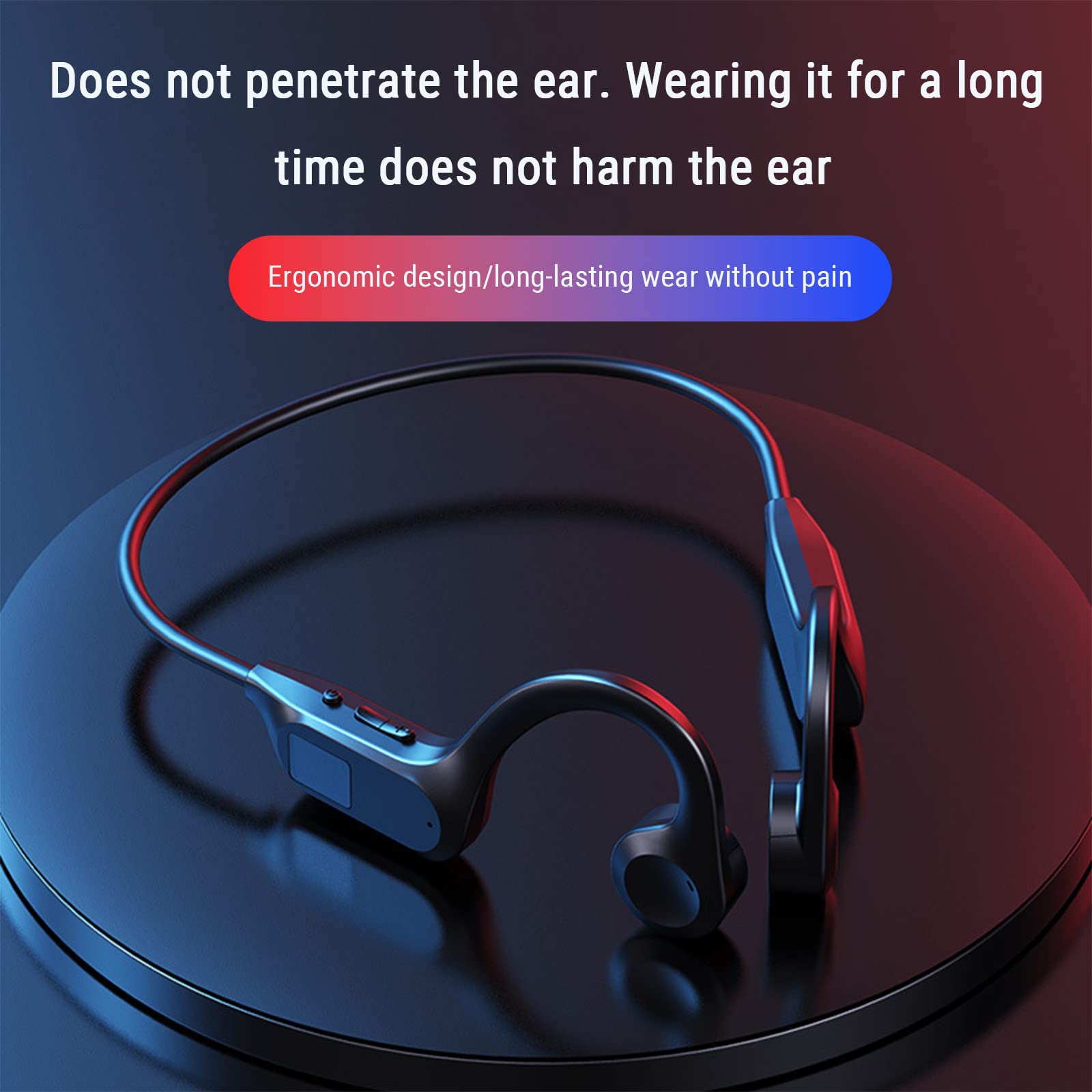 Wireless Earbuds Bluetooth 5.2 - Open Ear Gaming Headphones with Built-in Mic, Sweatproof Sports Headset for Running, Workout & Outdoor Activities | Comfortable Wireless Earphones for All-Day Use