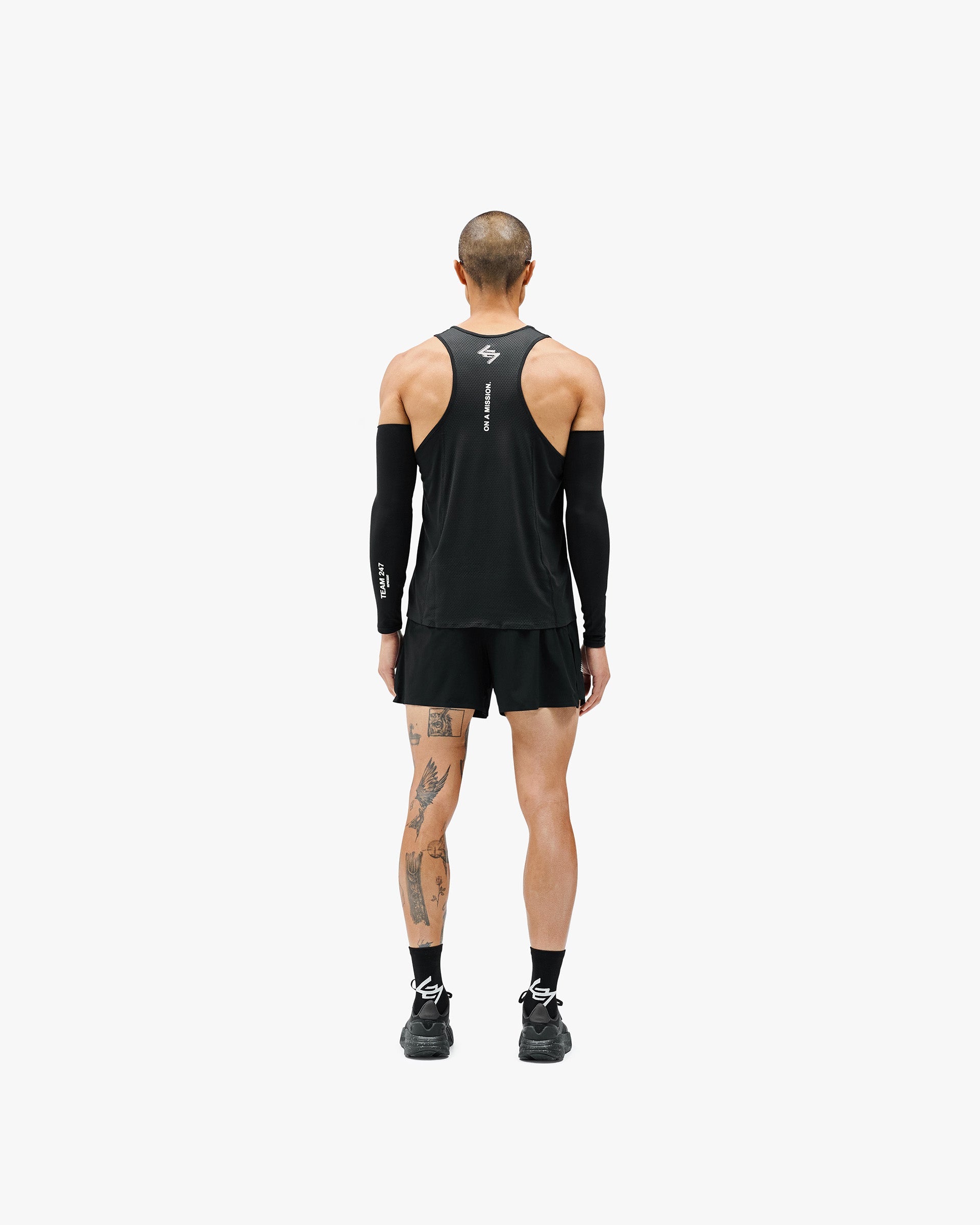 247 Manchester Singlet for Men - Comfortable Cotton Undershirt, Black - Perfect for Workouts, Layering & Everyday Wear