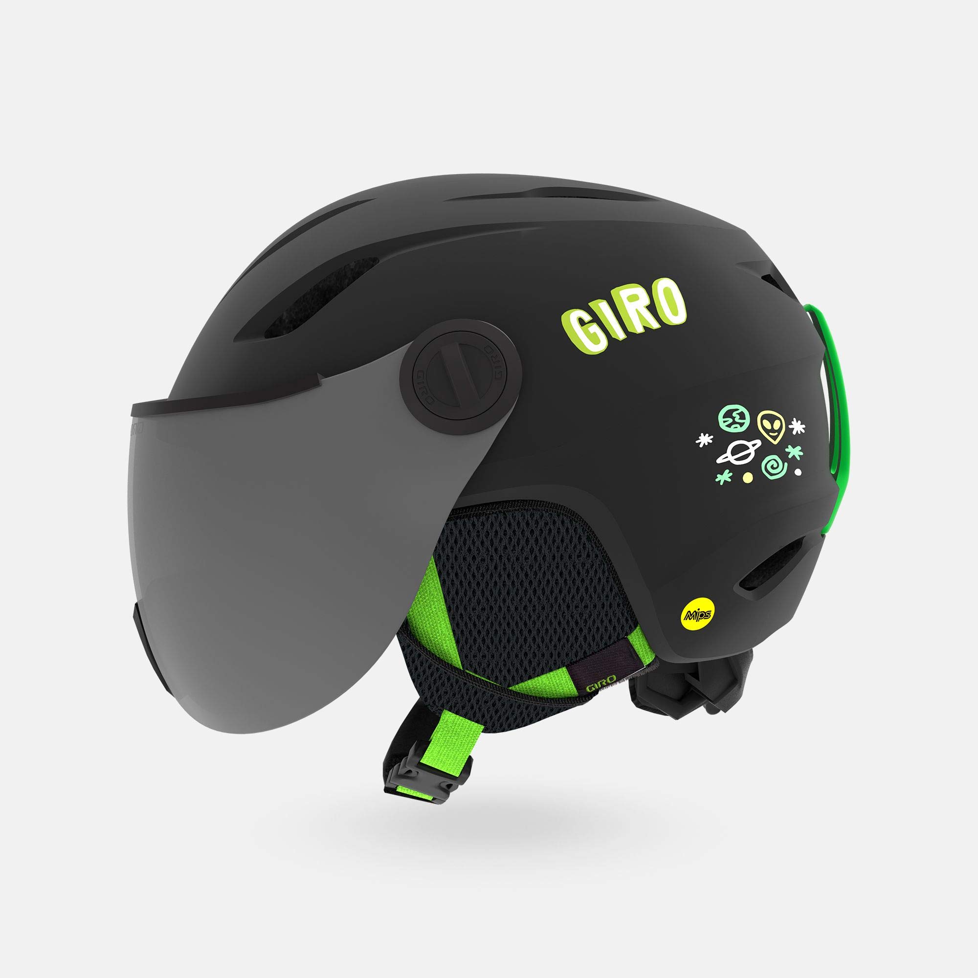Giro Buzz MIPS Kids Ski Helmet - Youth Snowboard Helmet with Built-in Goggle Shield for Boys & Girls - Perfect for Skiing, Snowboarding & Winter Sports Safety